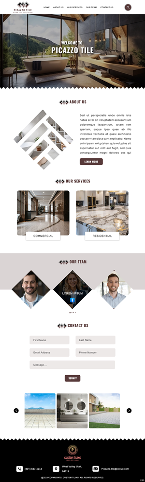 Diseño Web por pb para Picazzo Tile  | Diseño: #31098415