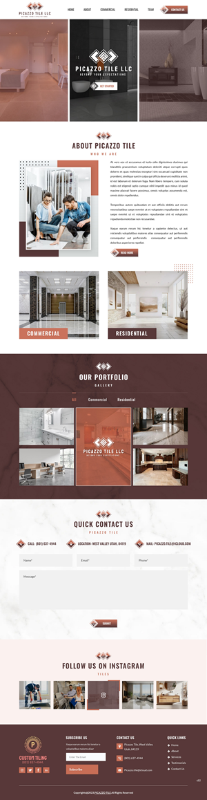 Diseño Web por pb para Picazzo Tile  | Diseño: #31098416