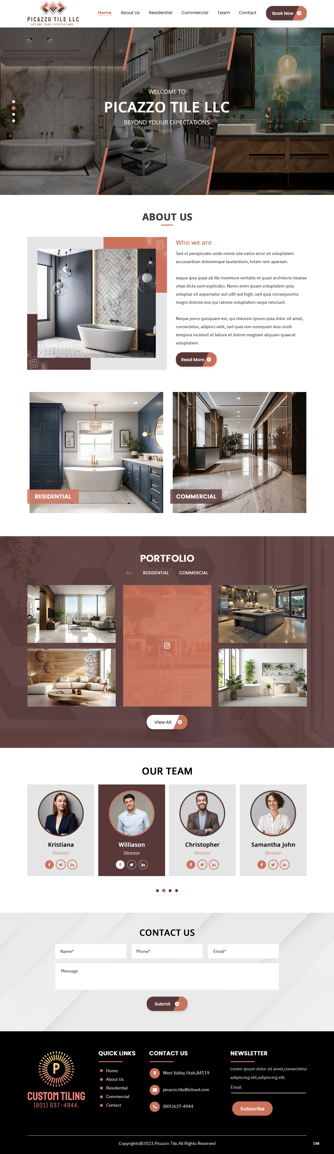 Diseño Web por pb para Picazzo Tile  | Diseño #31098417
