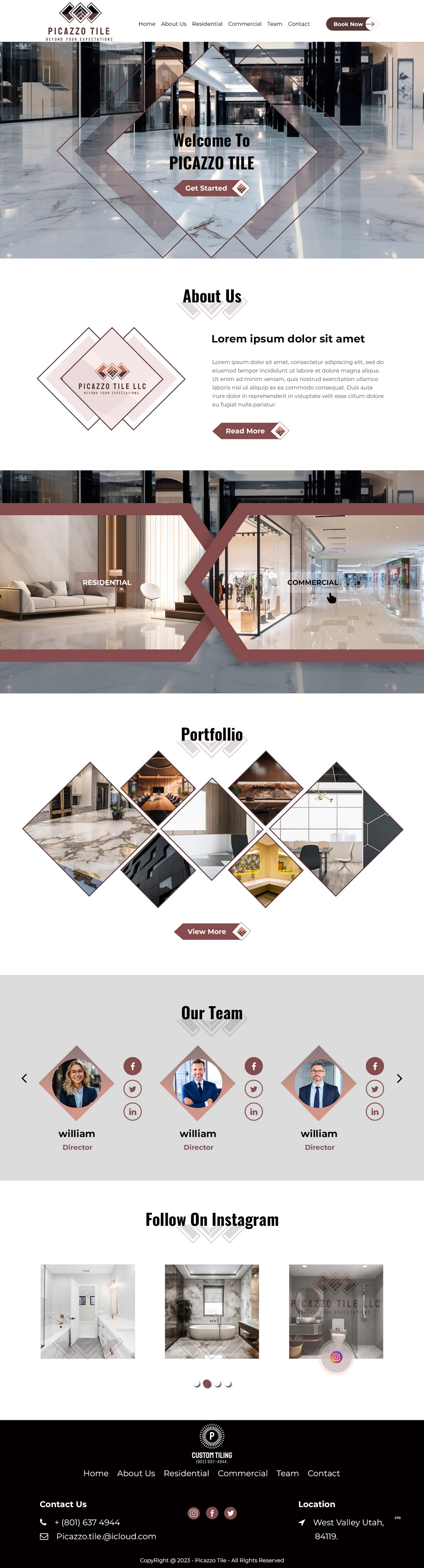 Diseño Web por pb para Picazzo Tile  | Diseño #31098420