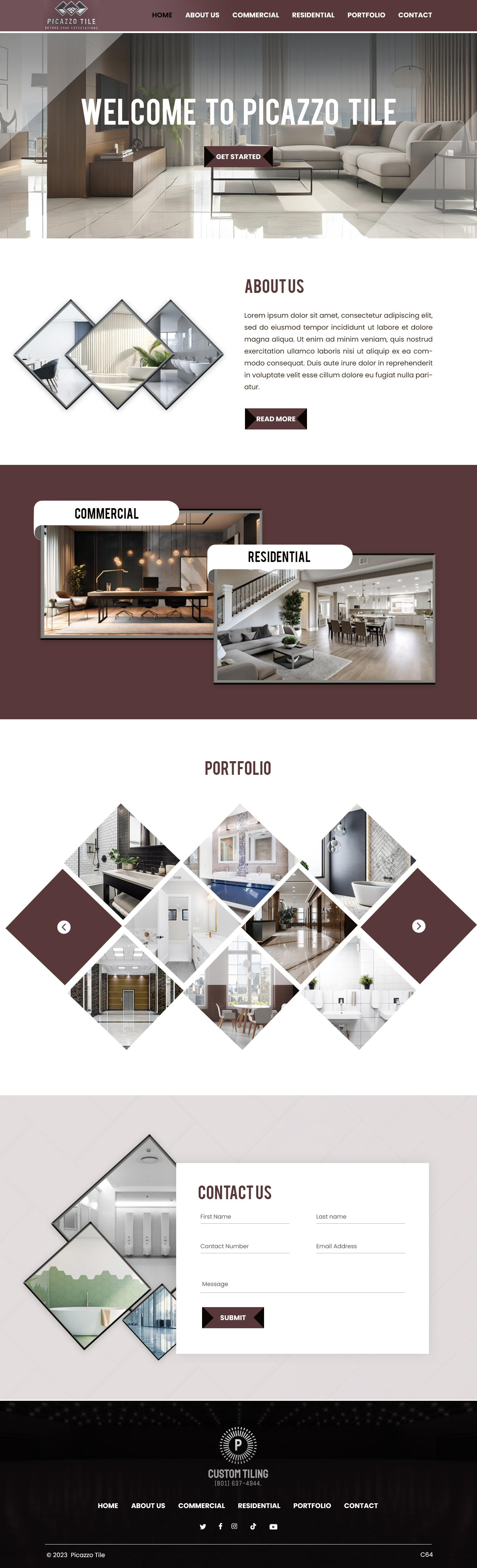 Web Design by pb for Picazzo Tile  | Design #31098423
