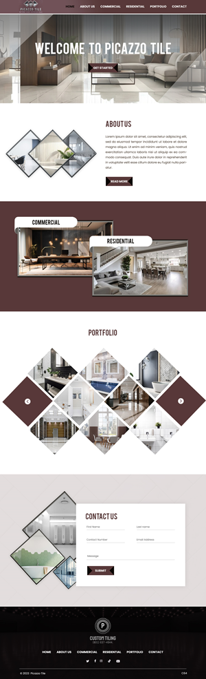 Diseño Web por pb para Picazzo Tile  | Diseño: #31098423