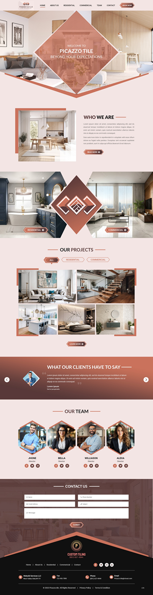 Diseño Web por pb para Picazzo Tile  | Diseño: #31098424