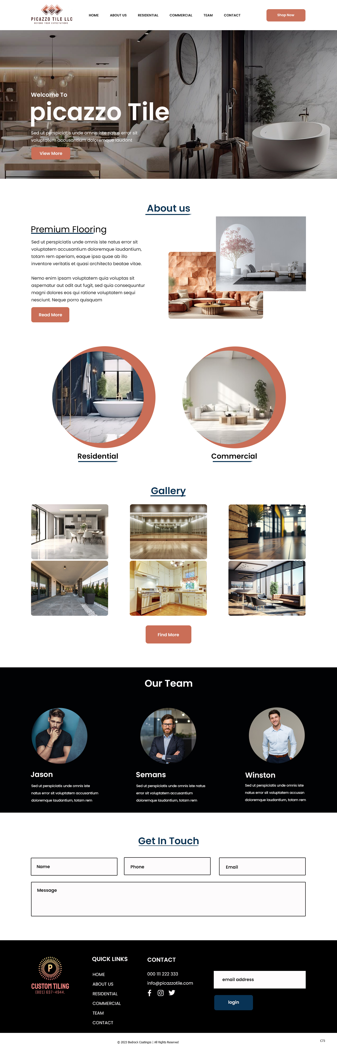 Diseño Web por pb para Picazzo Tile  | Diseño #31098426