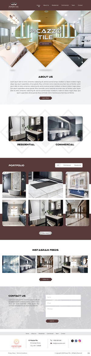 Diseño Web por pb para Picazzo Tile  | Diseño: #31105422