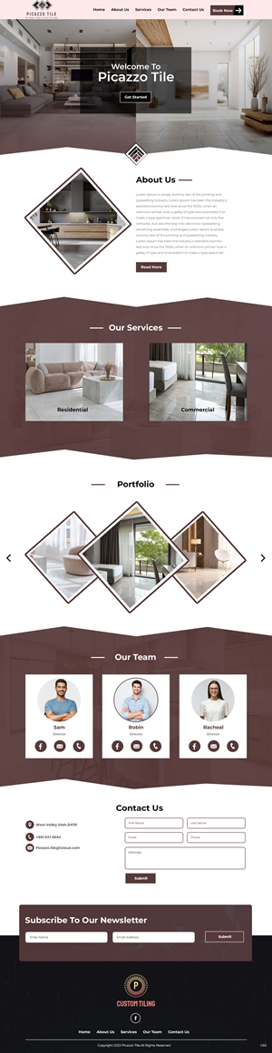 Diseño Web por pb para Picazzo Tile  | Diseño: #31105424