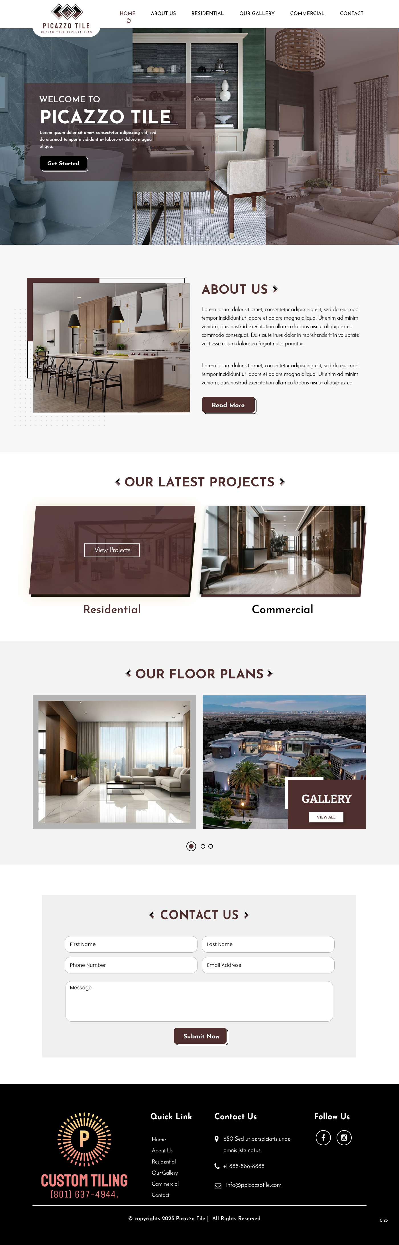 Web-Design von pb für Picazzo Tile  | Design #31105425