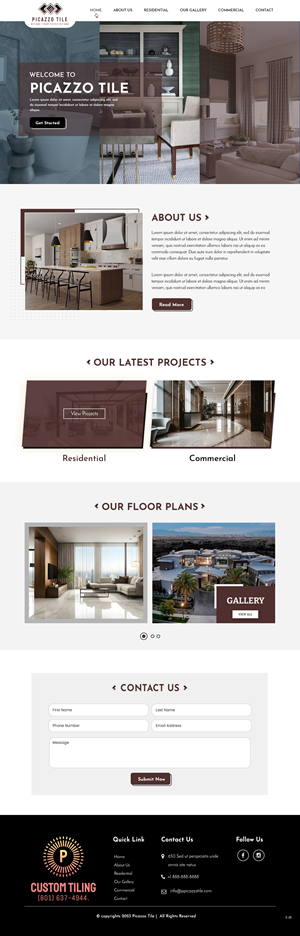 Diseño Web por pb para Picazzo Tile  | Diseño: #31105425