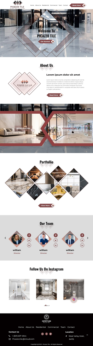 Diseño Web por pb para Picazzo Tile  | Diseño: #31105426
