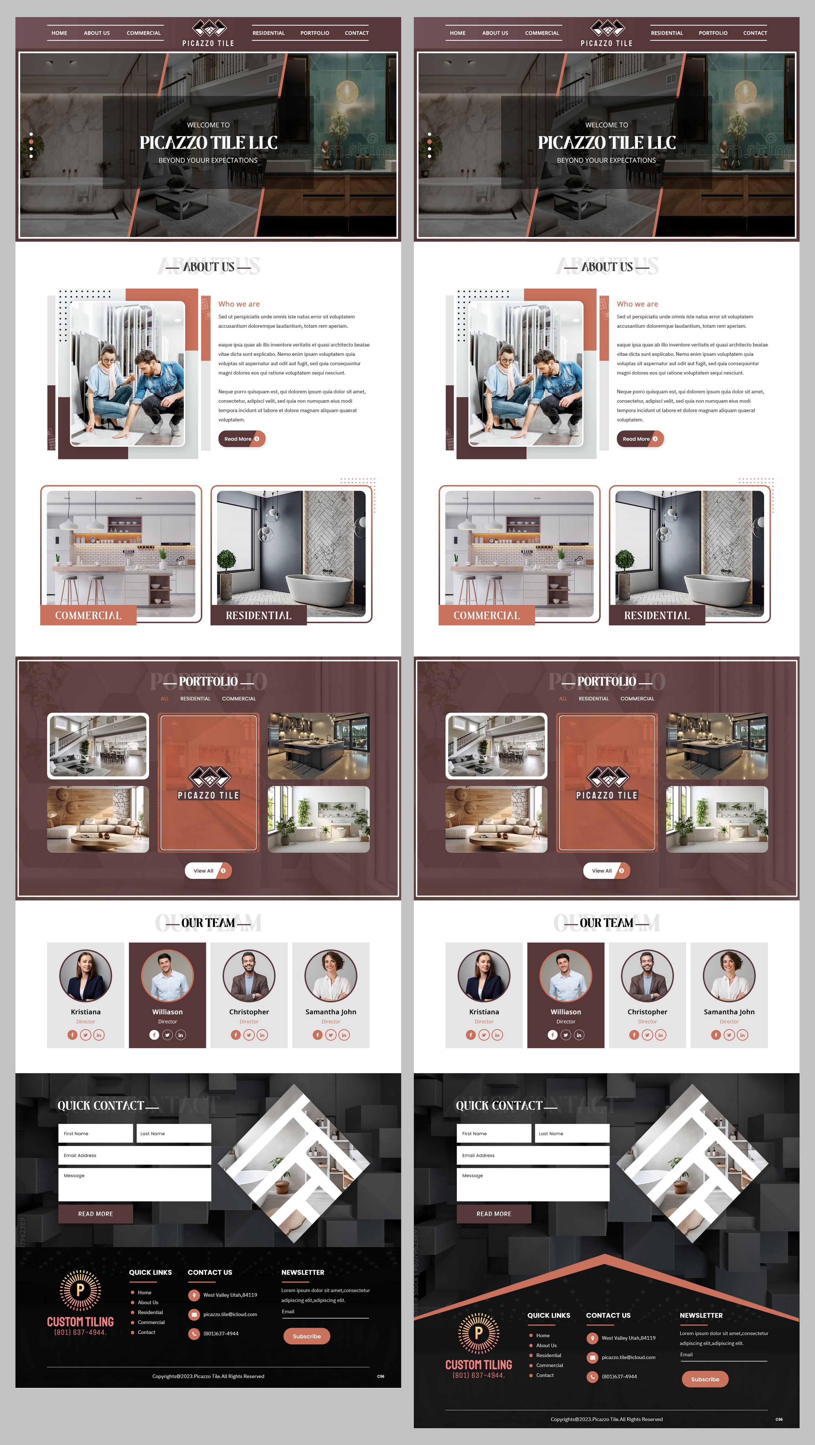 Web-Design von pb für Picazzo Tile  | Design #31134387
