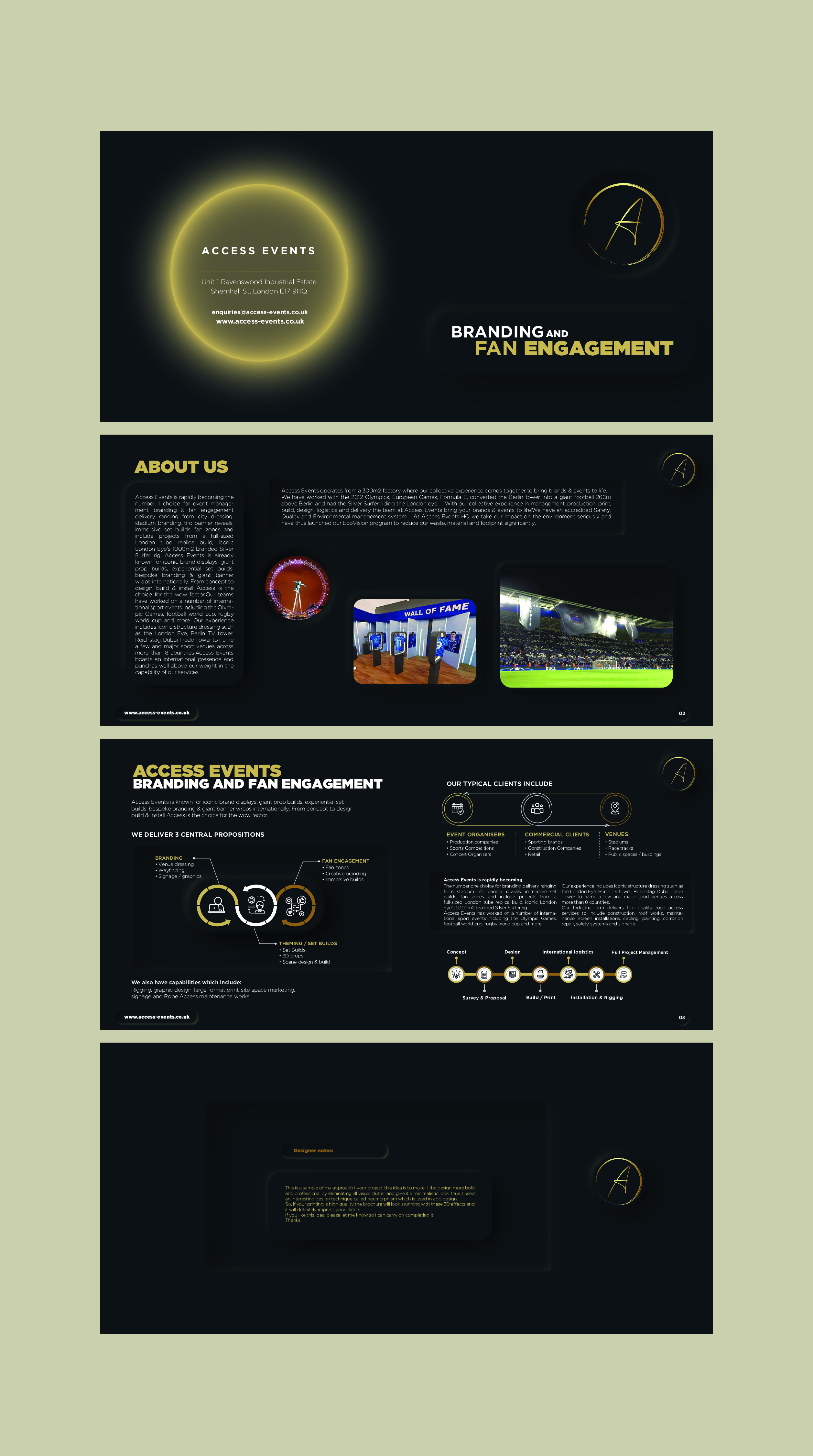 Broschüren-Design von AurinkoBranding für Access Events | Design #31162962