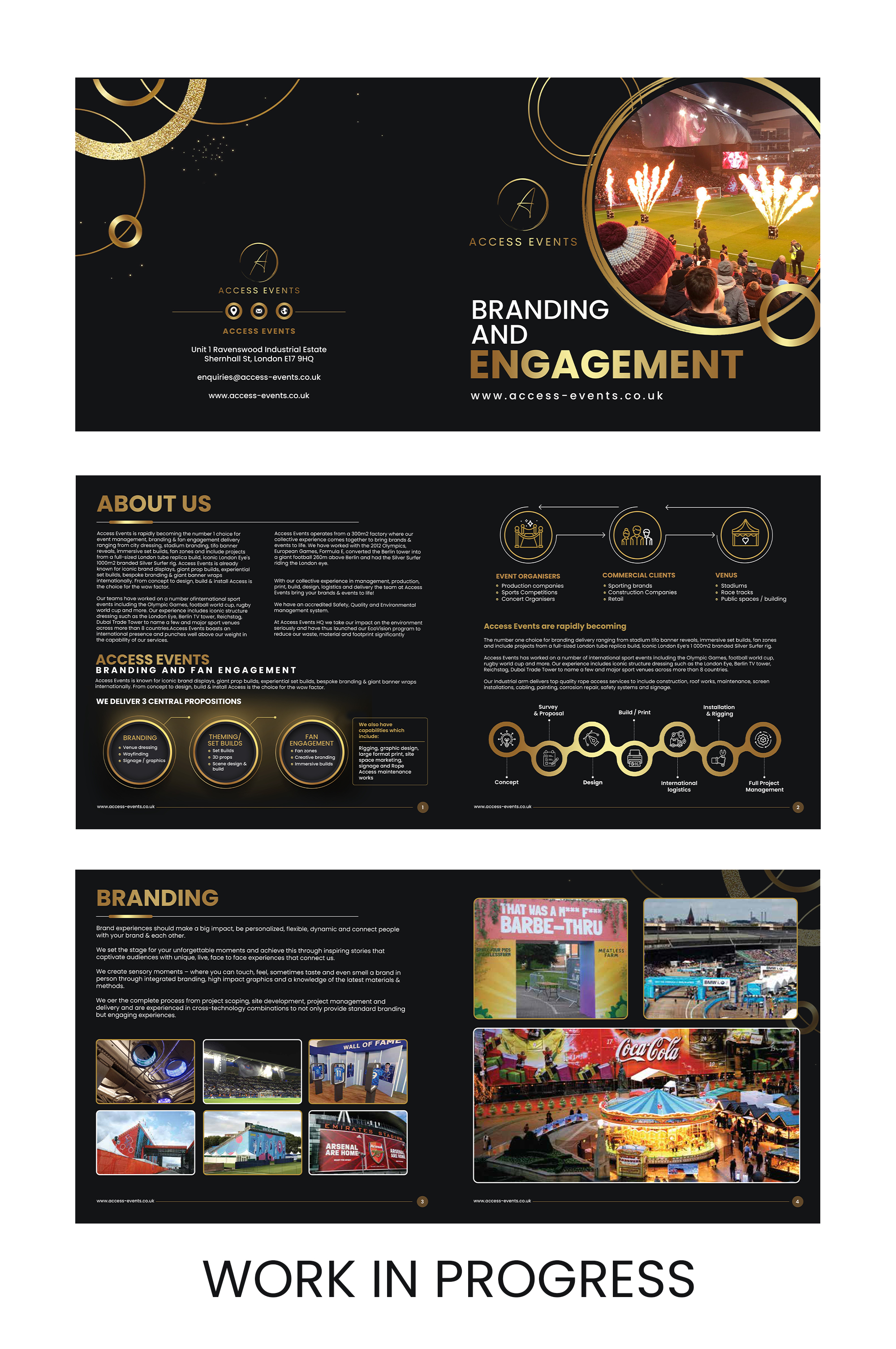 Brochure Design by debdesign for Access Events | Design #31130916