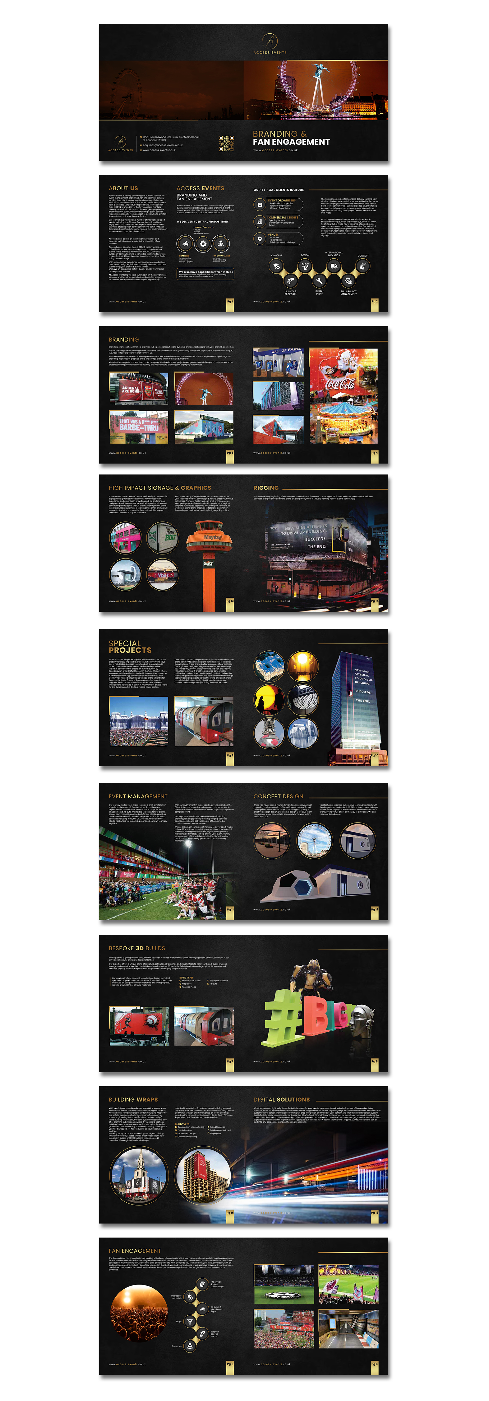 Brochure Design by debdesign for Access Events | Design #31133098
