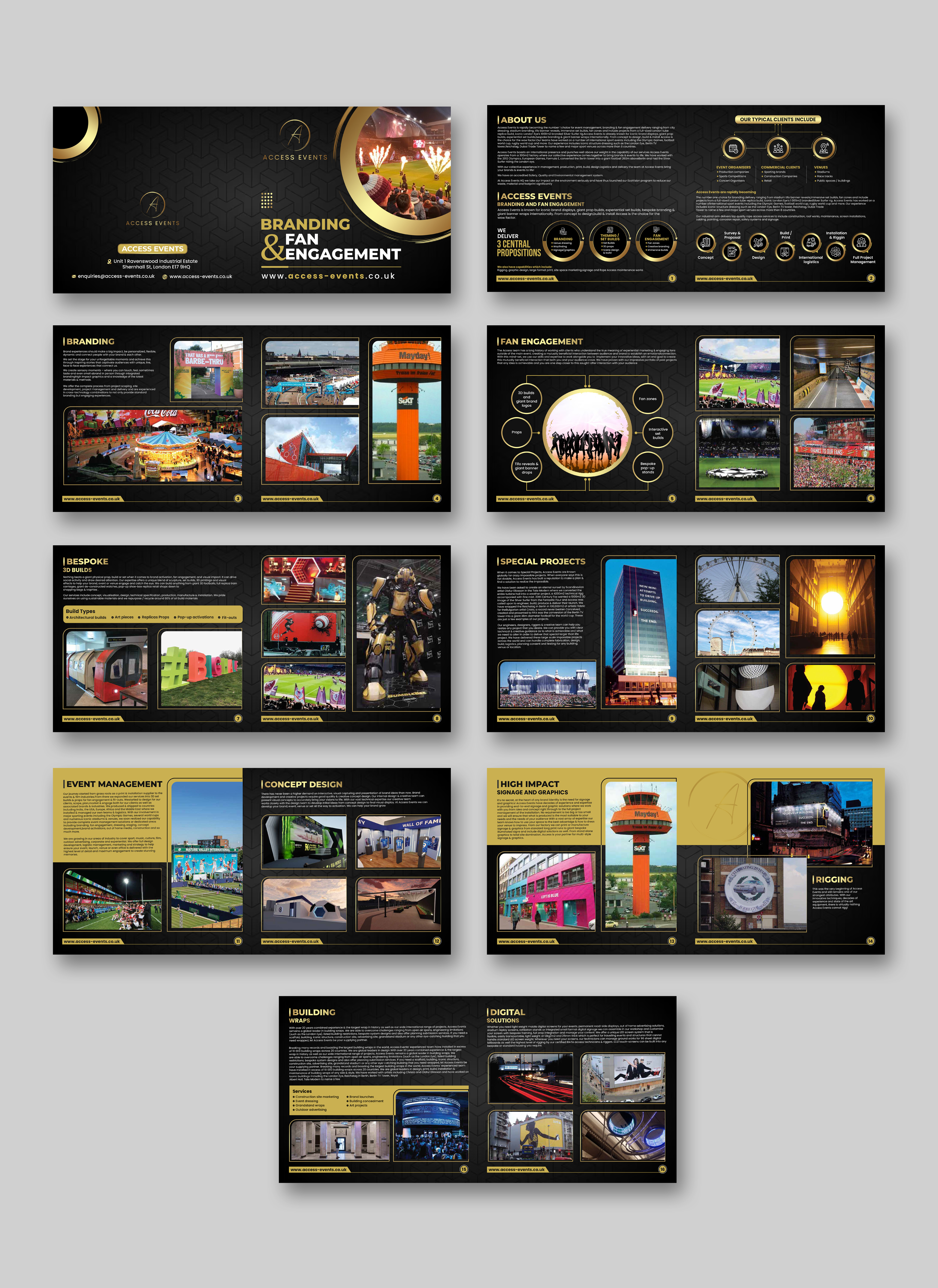 Brochure Design by debdesign for Access Events | Design #31134722