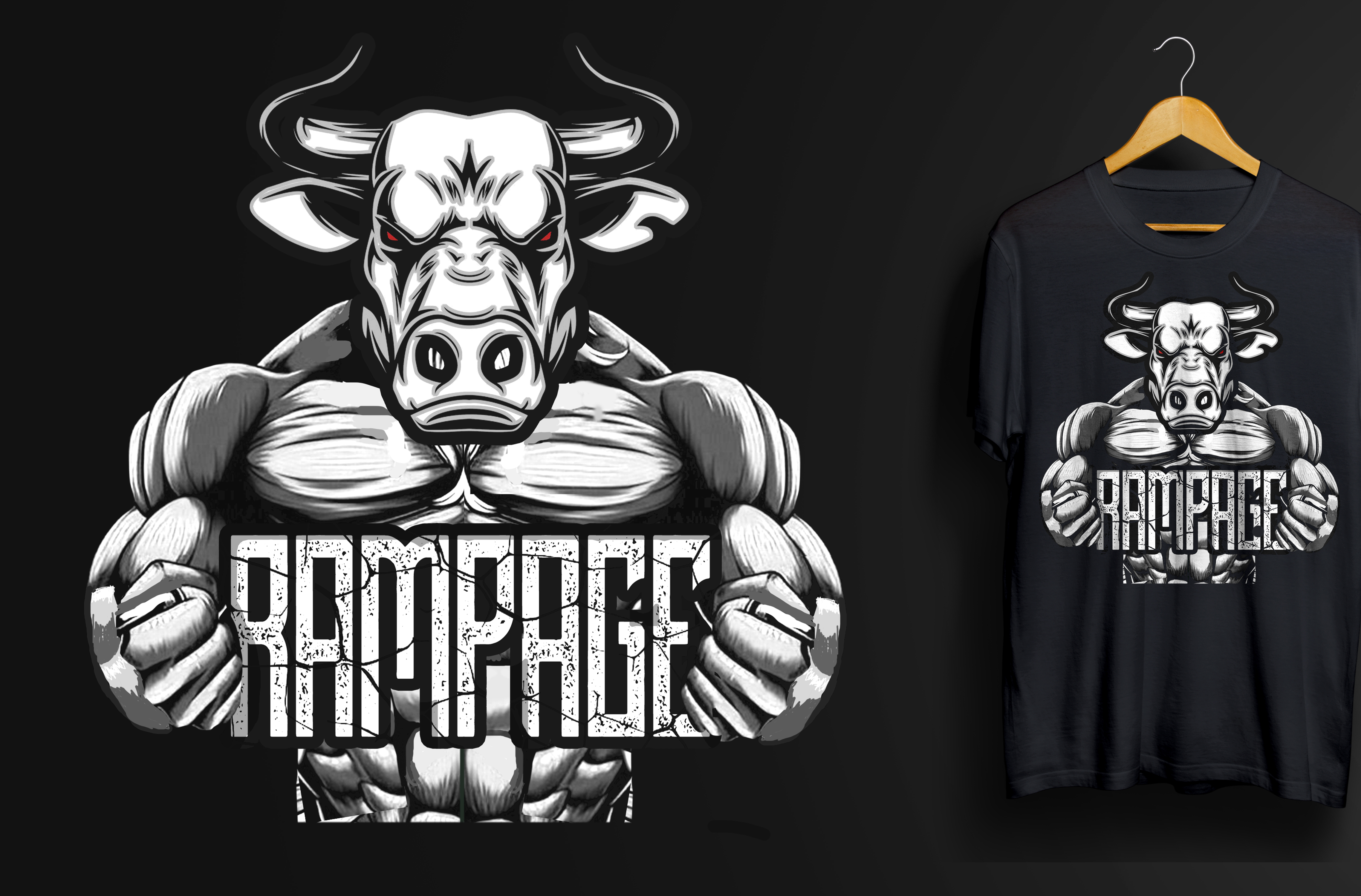T-shirt Design by Md. Humayun for Rampage Apparel | Design #31090990