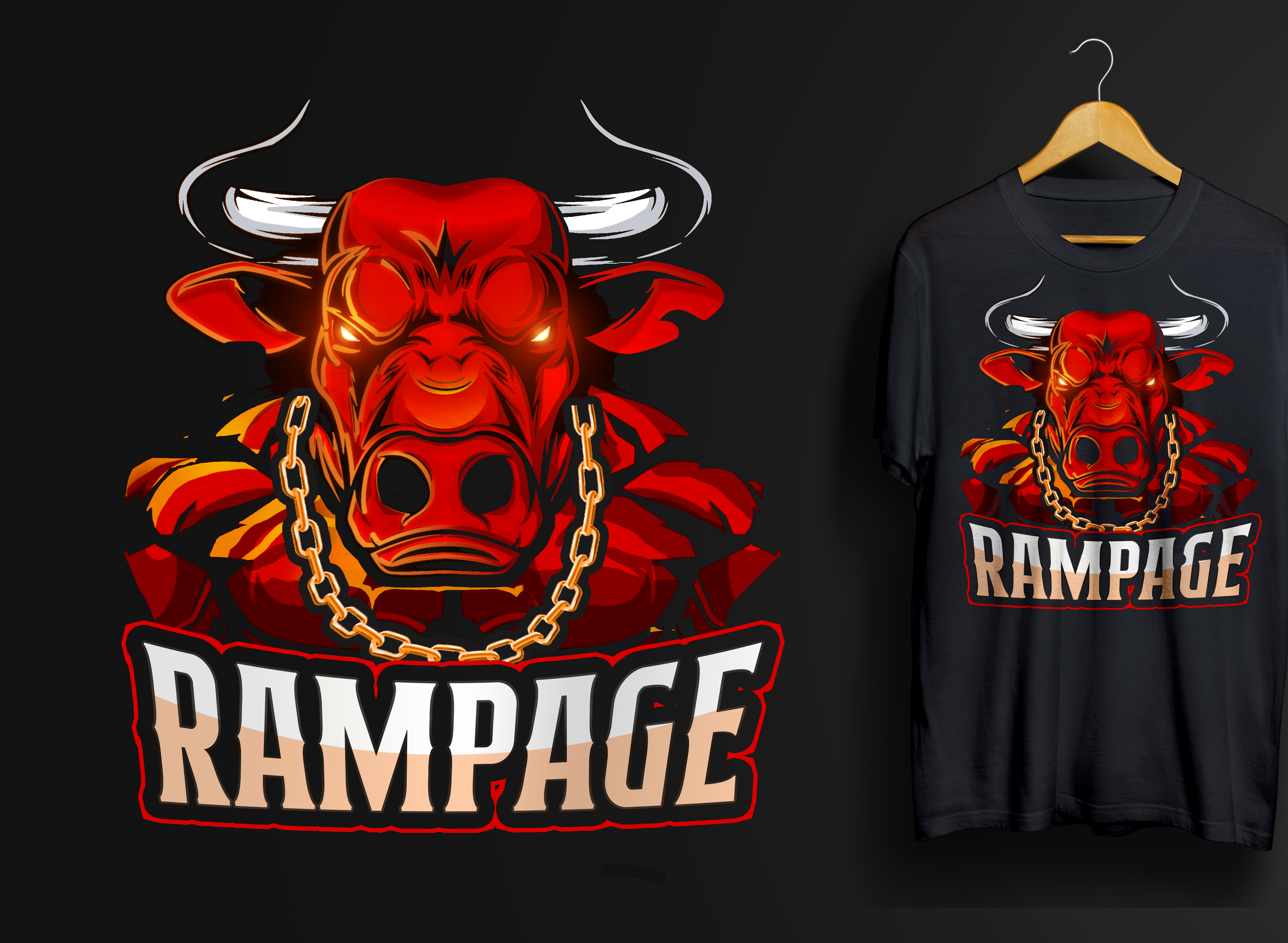 T-shirt Design by Md. Humayun for Rampage Apparel | Design #31091003
