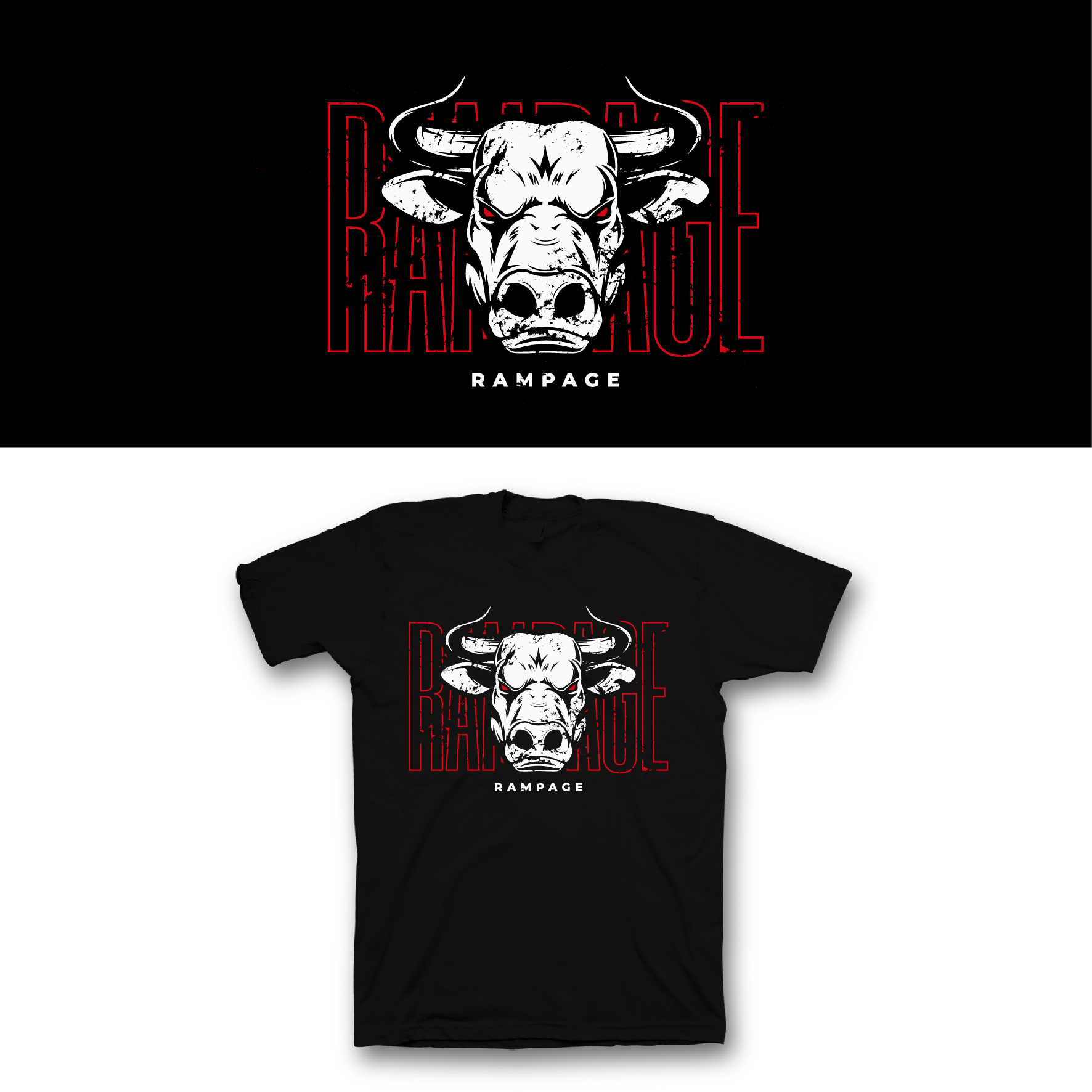 T-shirt Design by saka.aleksandar for Rampage Apparel | Design #31090630