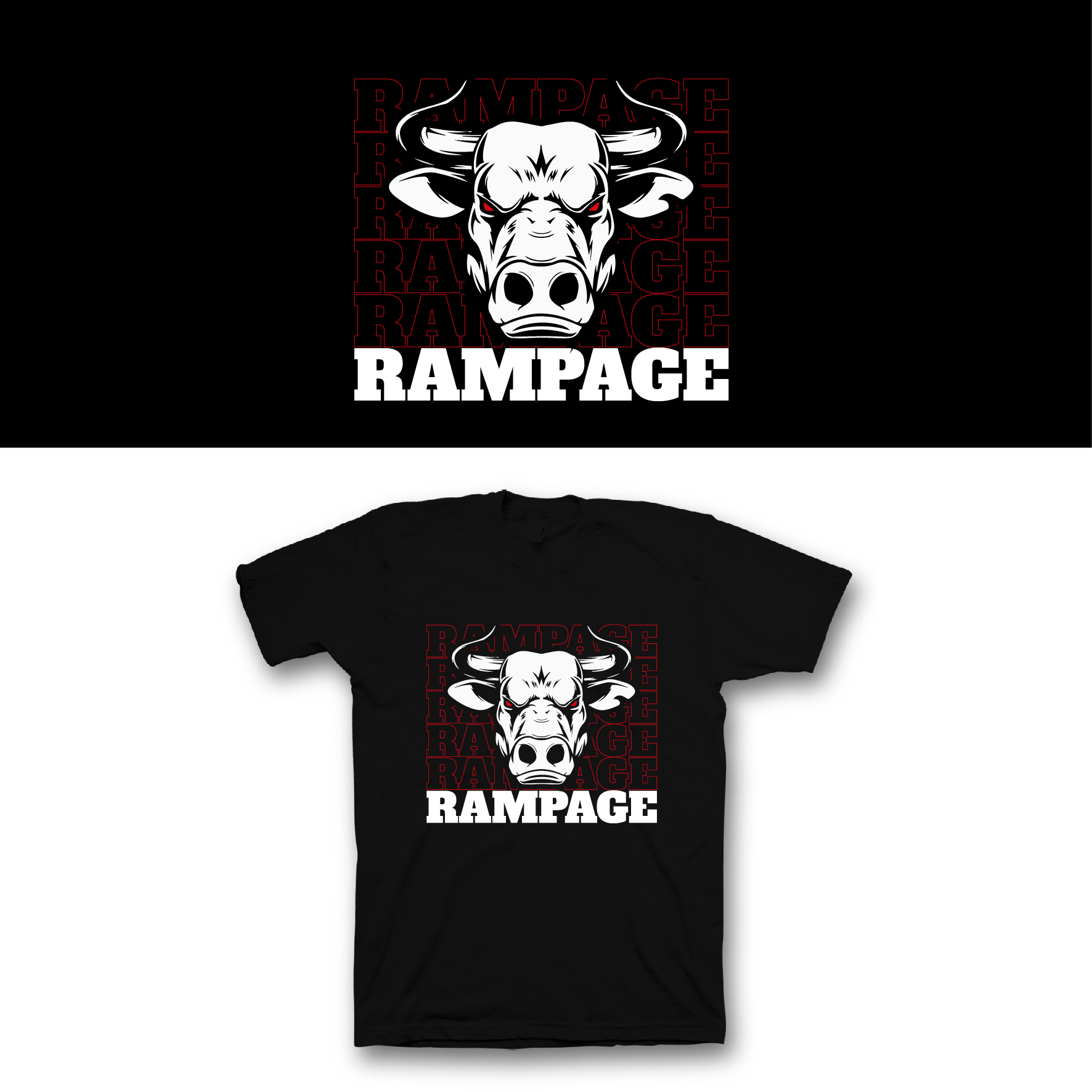 T-shirt Design by saka.aleksandar for Rampage Apparel | Design #31090631