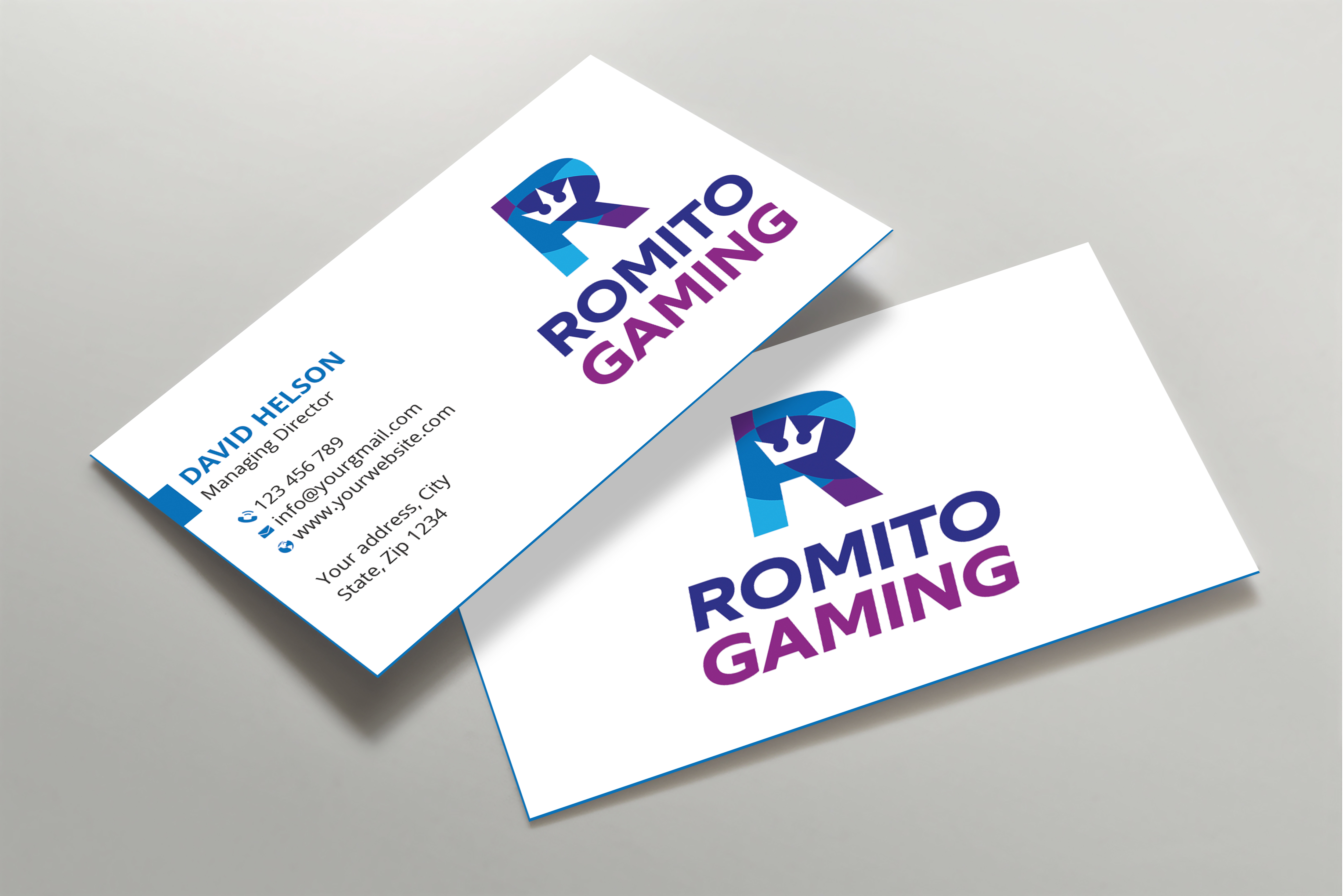 Business Card Design by Expert Bappy for Romito Gaming, LLC | Design #31092460