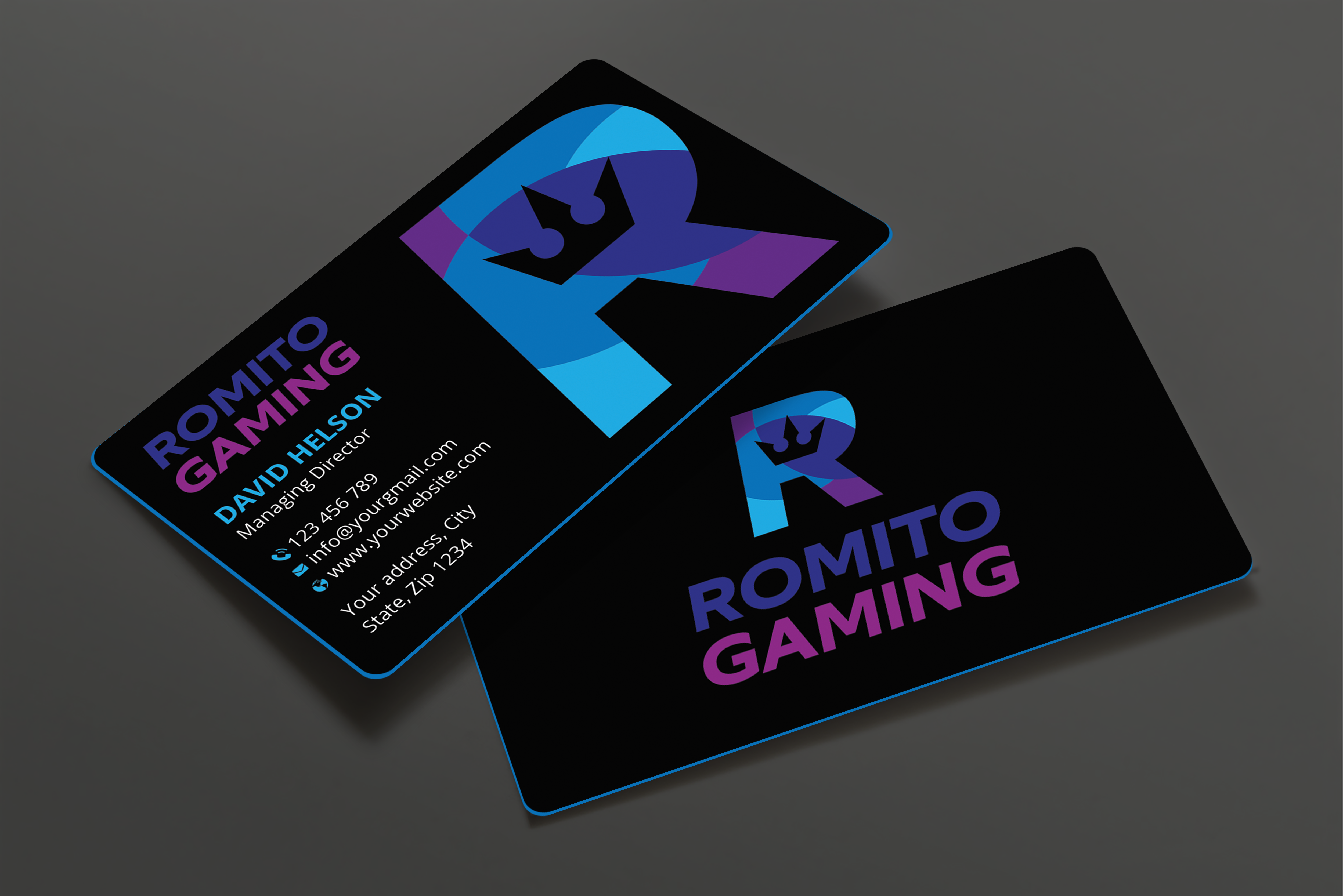 Business Card Design by Expert Bappy for Romito Gaming, LLC | Design #31092537