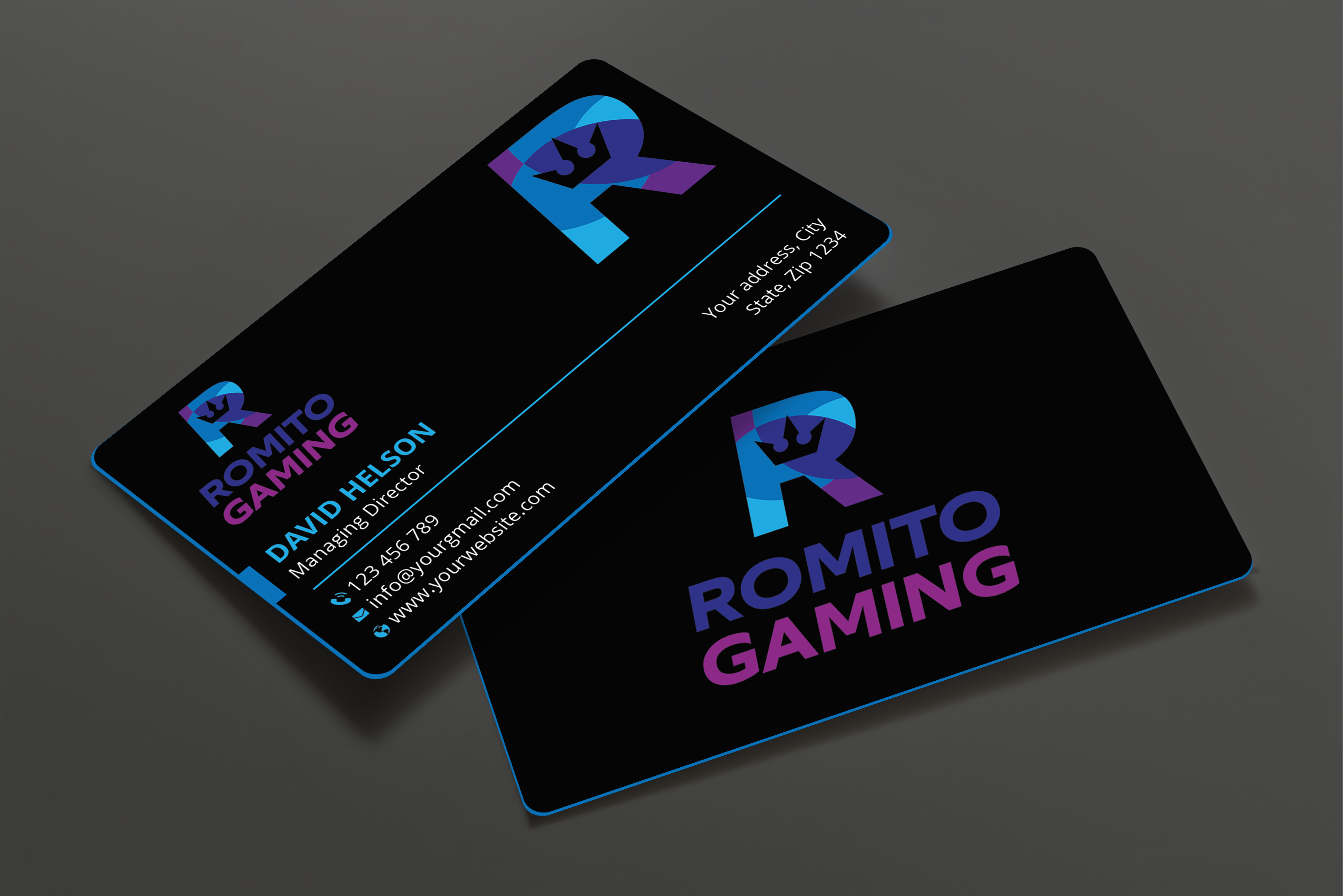 Business Card Design by Expert Bappy for Romito Gaming, LLC | Design #31092565