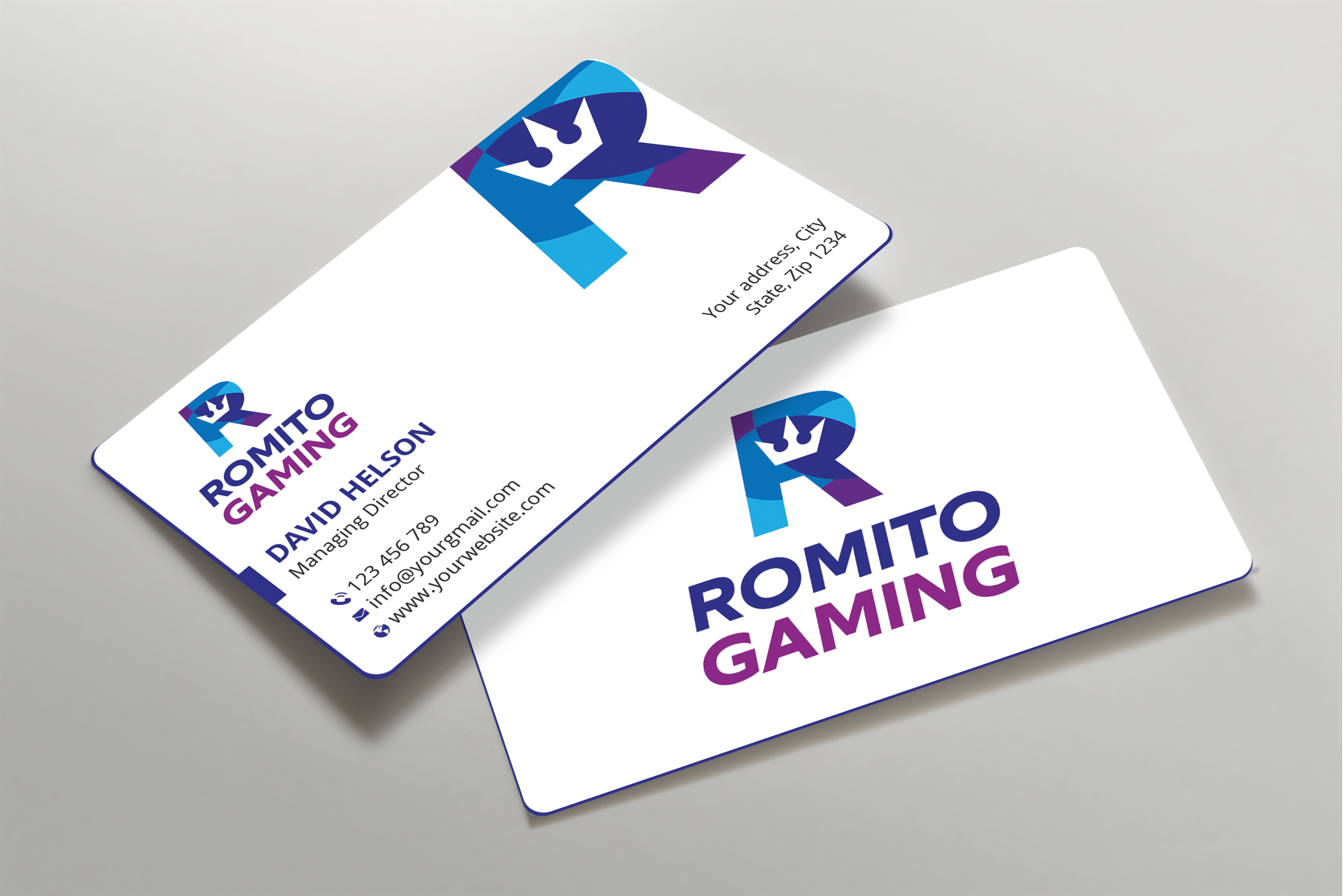 Business Card Design by Expert Bappy for Romito Gaming, LLC | Design #31092576