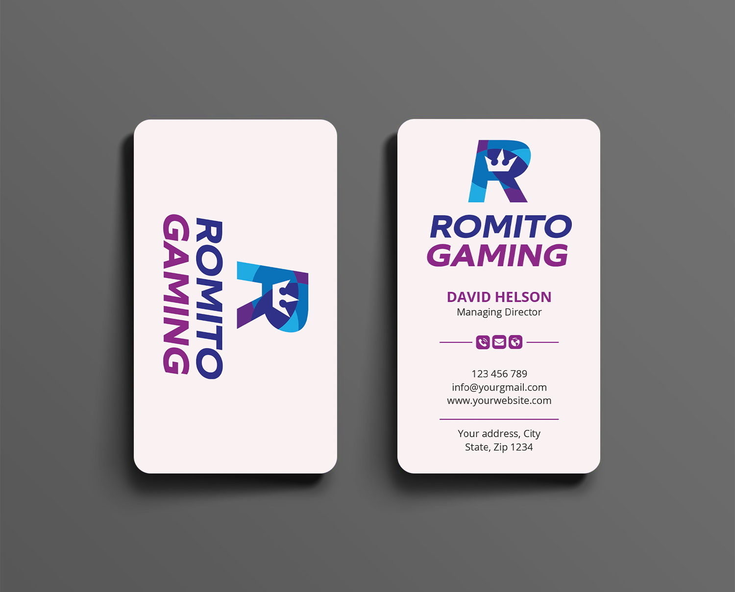 Business Card Design by Expert Bappy for Romito Gaming, LLC | Design #31094061