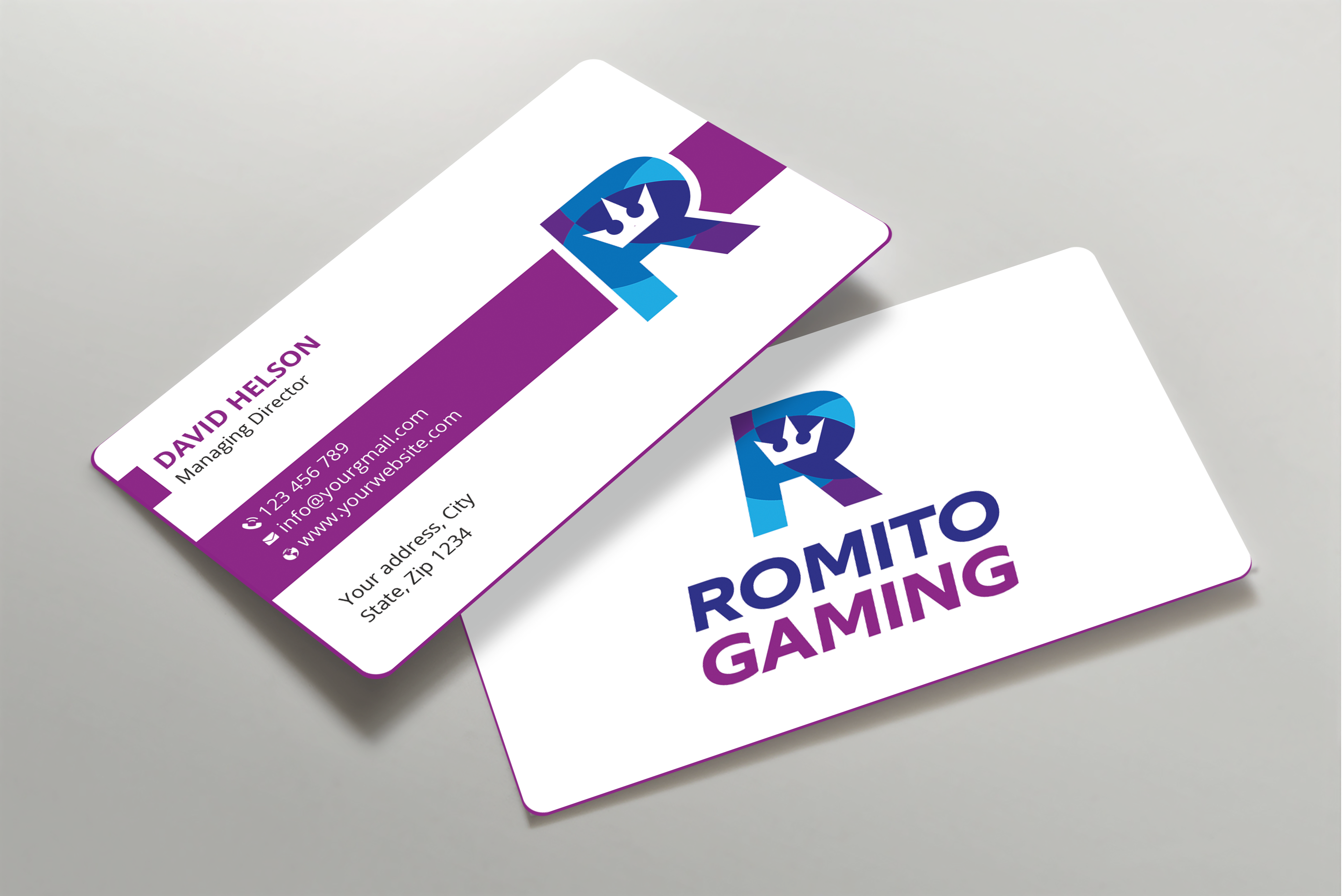 Business Card Design by Expert Bappy for Romito Gaming, LLC | Design #31094113