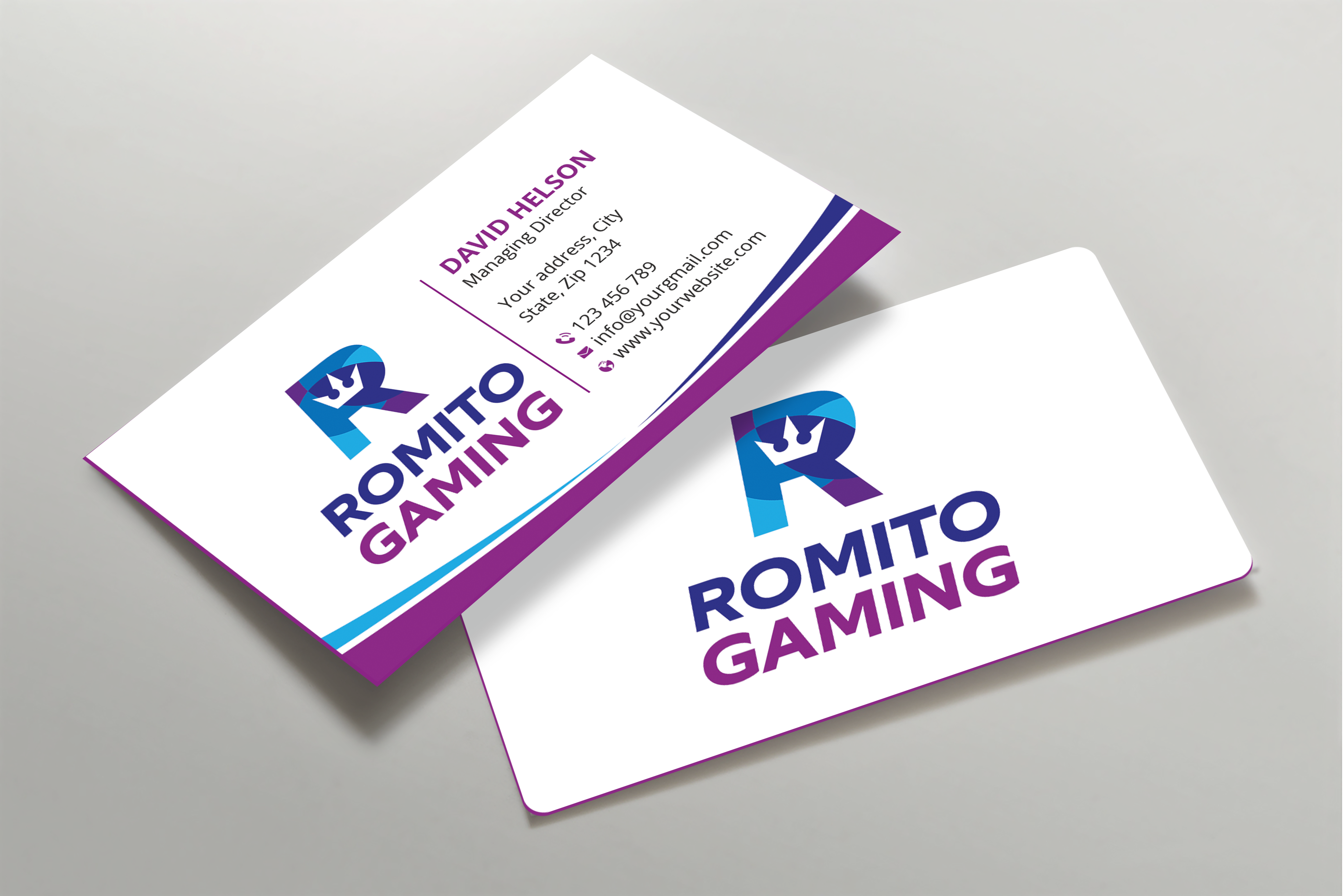 Business Card Design by Expert Bappy for Romito Gaming, LLC | Design #31097568