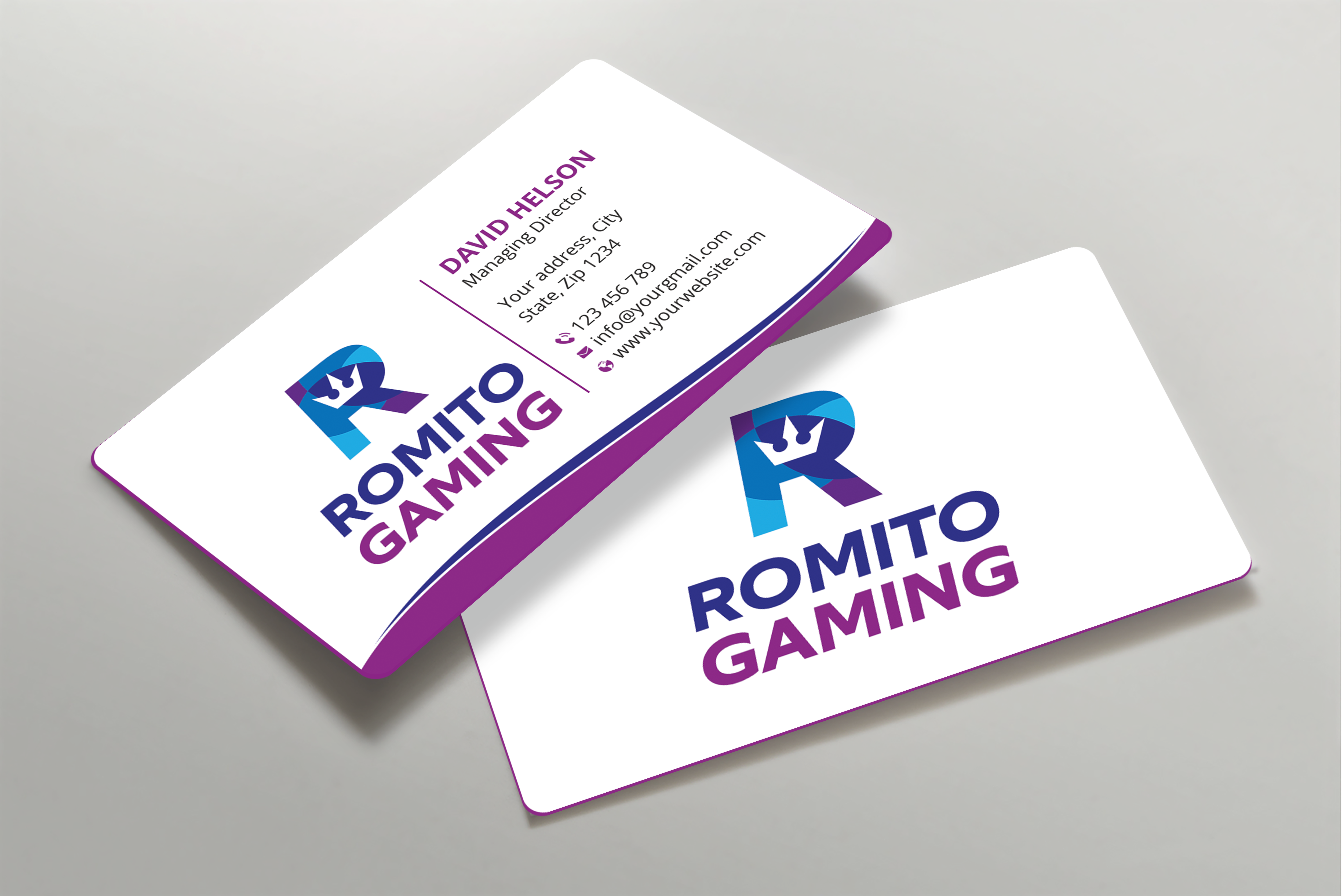 Business Card Design by Expert Bappy for Romito Gaming, LLC | Design #31097606