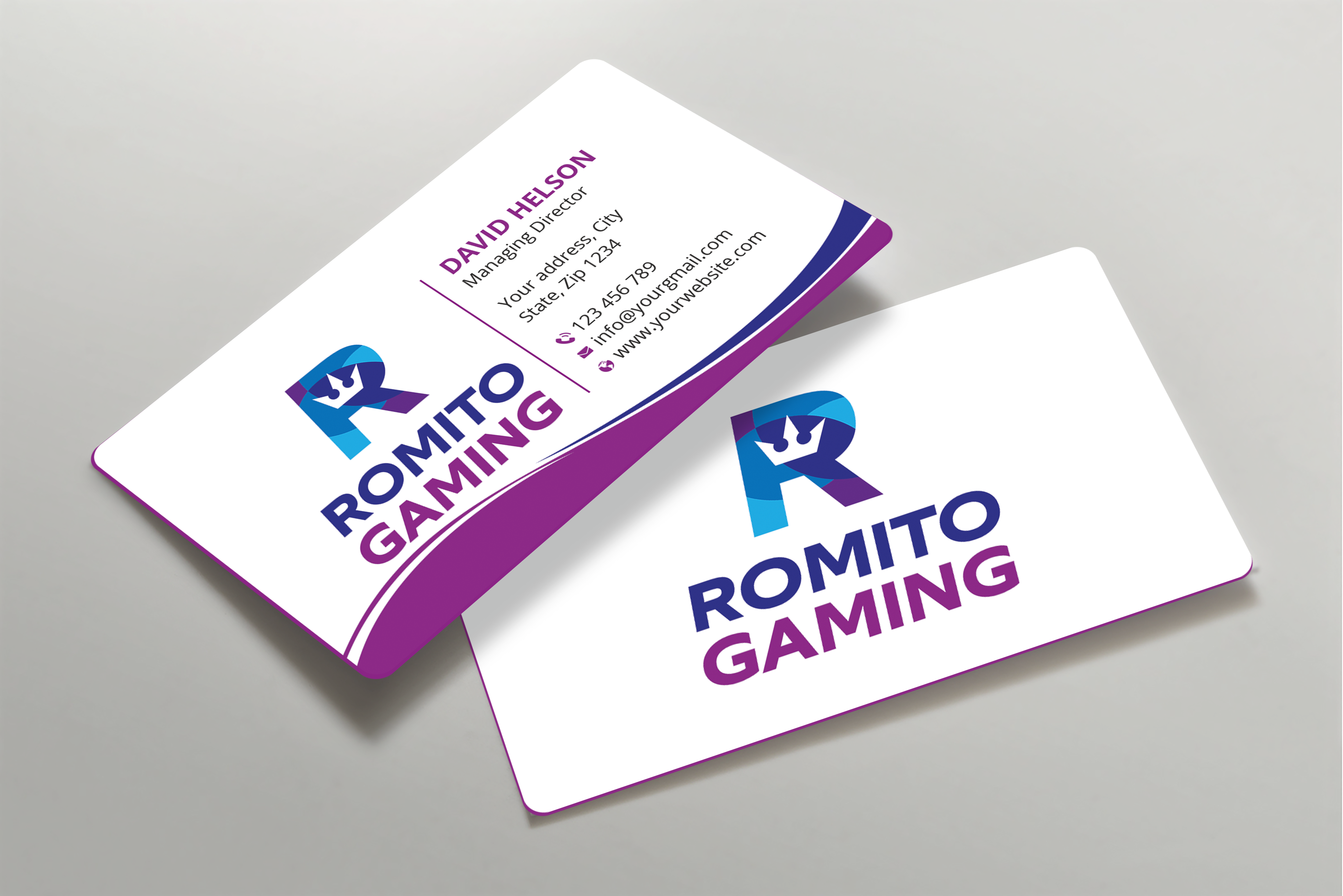 Business Card Design by Expert Bappy for Romito Gaming, LLC | Design #31097639