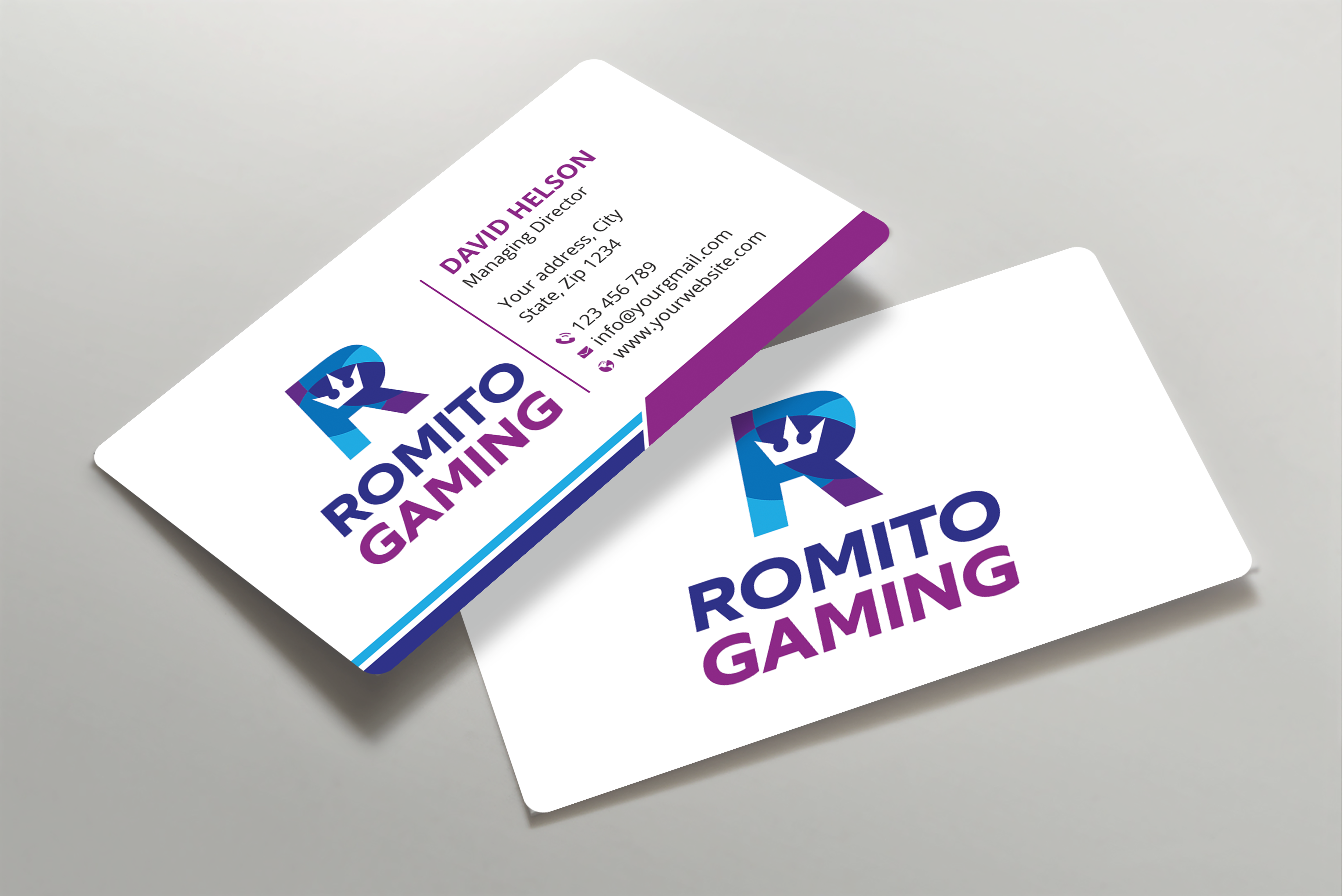 Business Card Design by Expert Bappy for Romito Gaming, LLC | Design #31097717