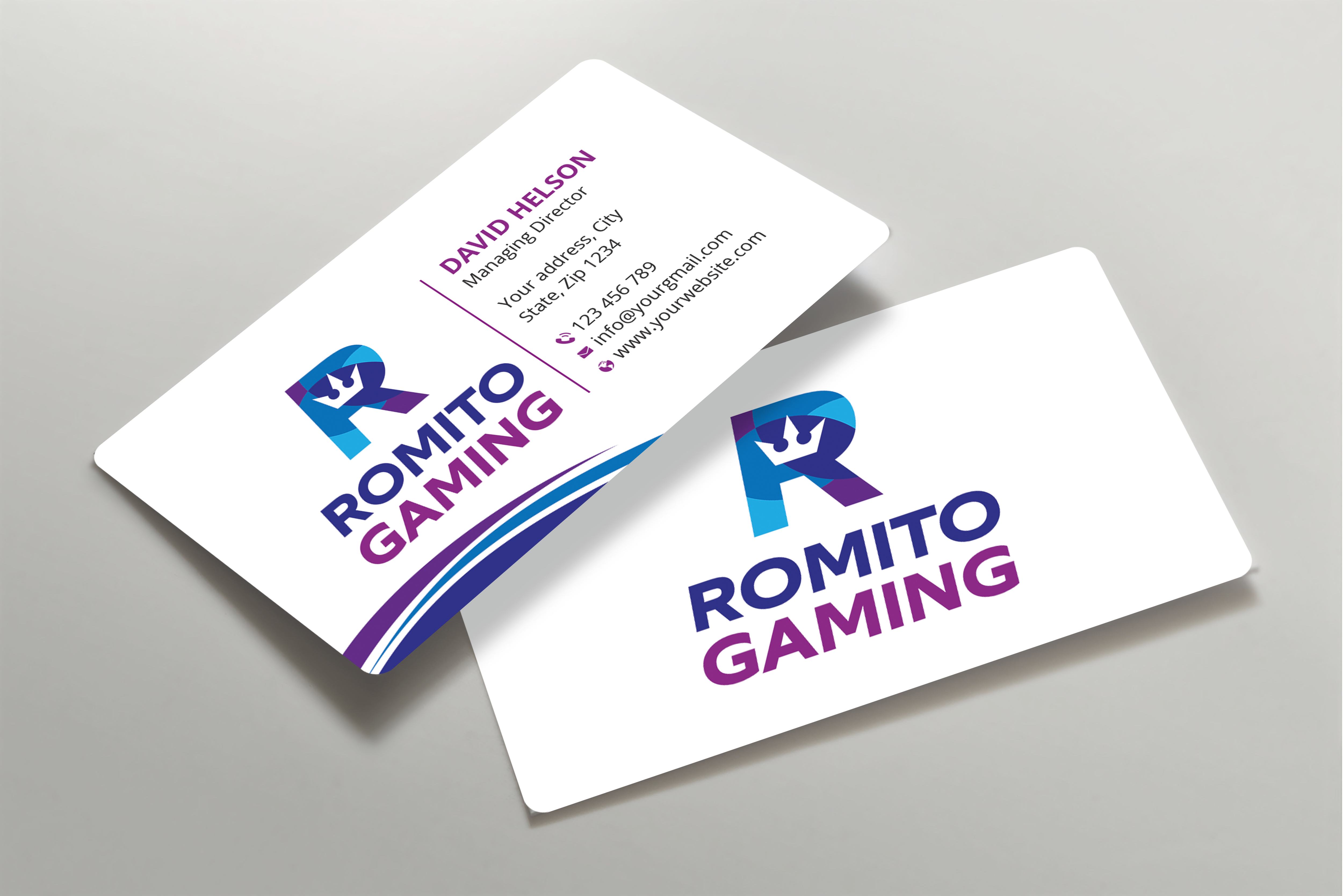 Business Card Design by Expert Bappy for Romito Gaming, LLC | Design #31097718