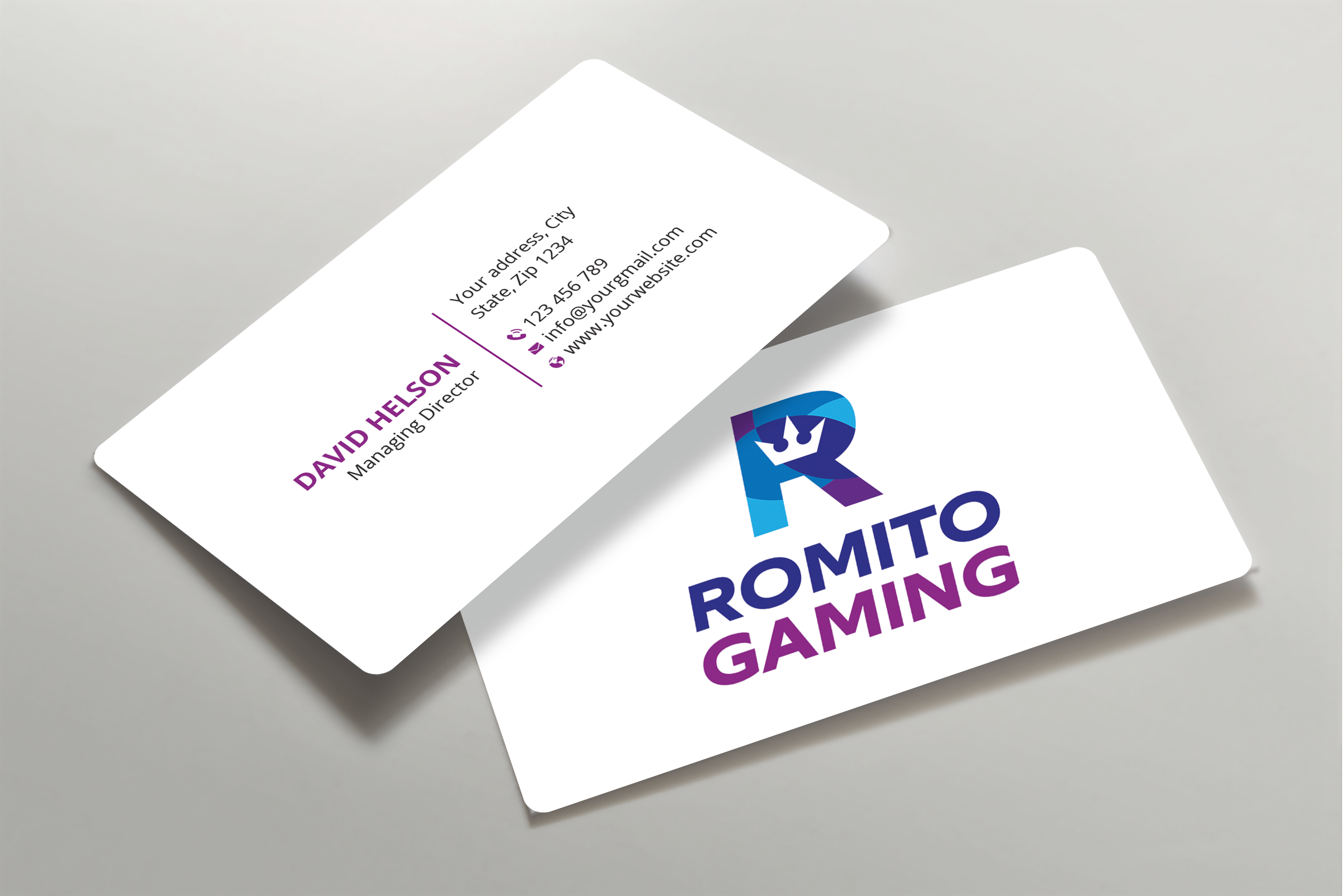 Diseño de Tarjeta de Presentación por Expert Bappy para Romito Gaming, LLC | Diseño #31098441