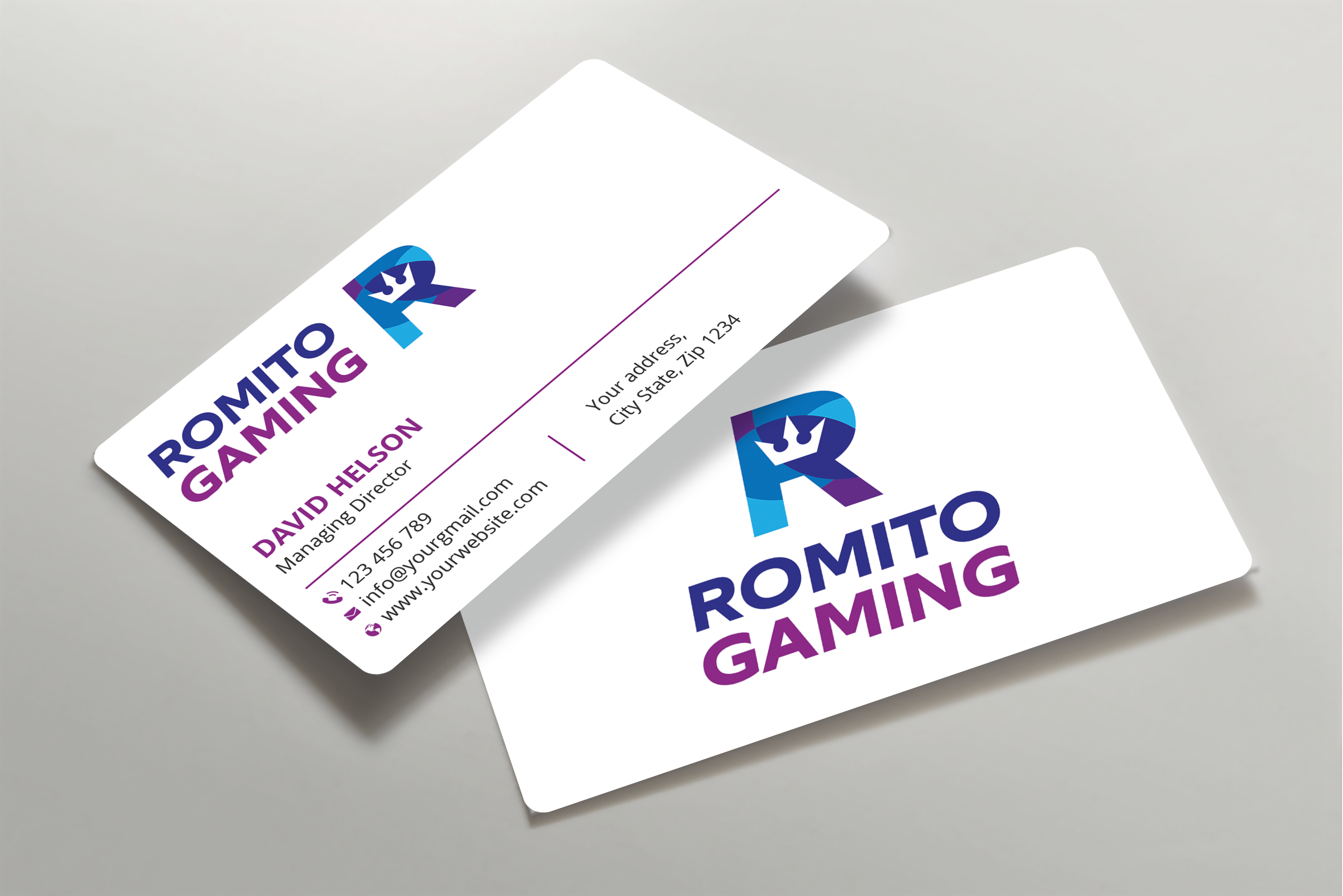 Business Card Design by Expert Bappy for Romito Gaming, LLC | Design #31098512