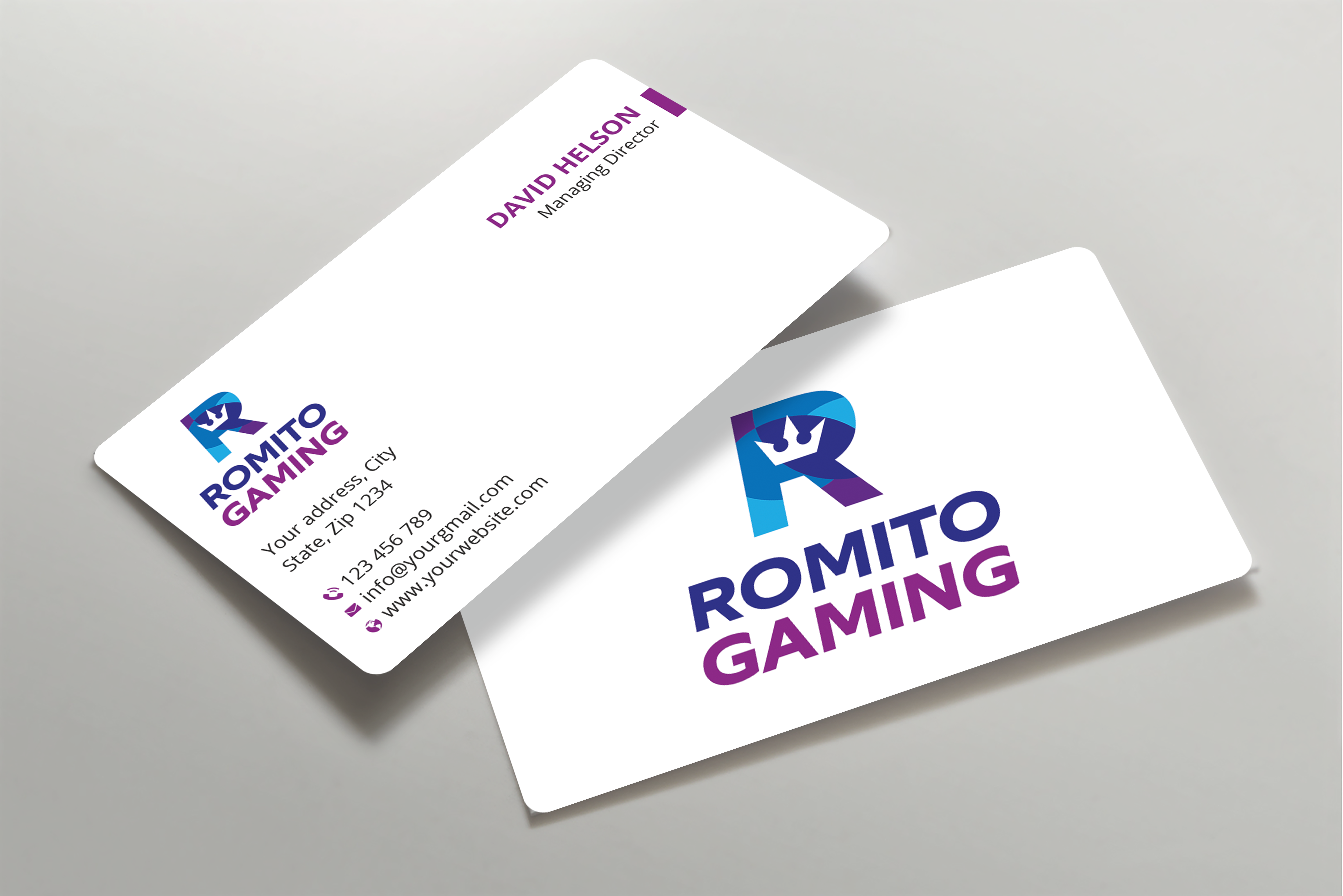 Business Card Design by Expert Bappy for Romito Gaming, LLC | Design #31098514