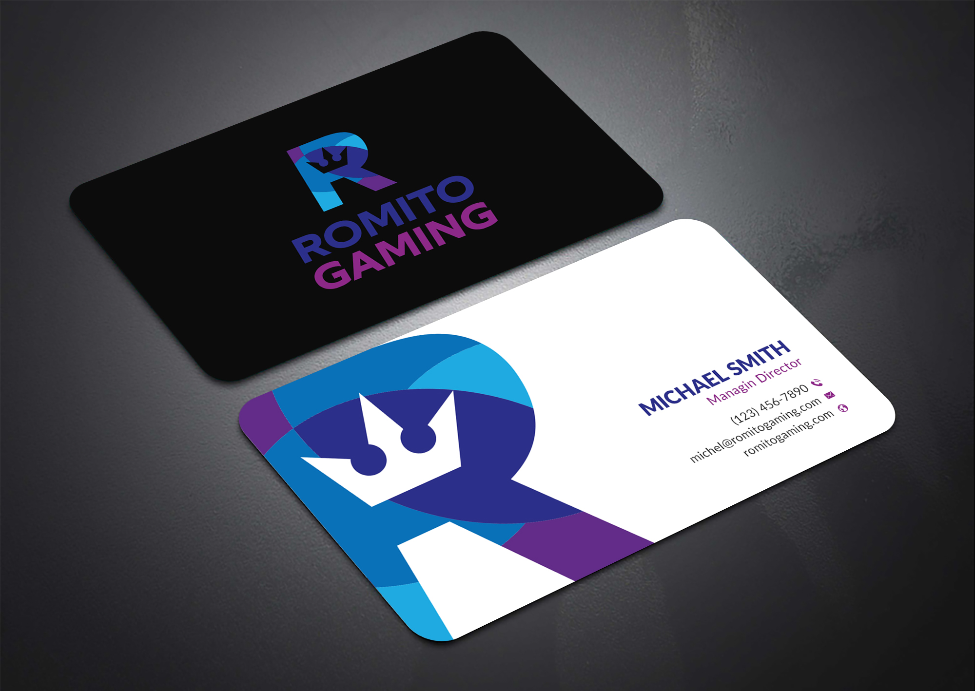 Business Card Design by Sun Moon Graphic Designer for Romito Gaming, LLC | Design #31094307