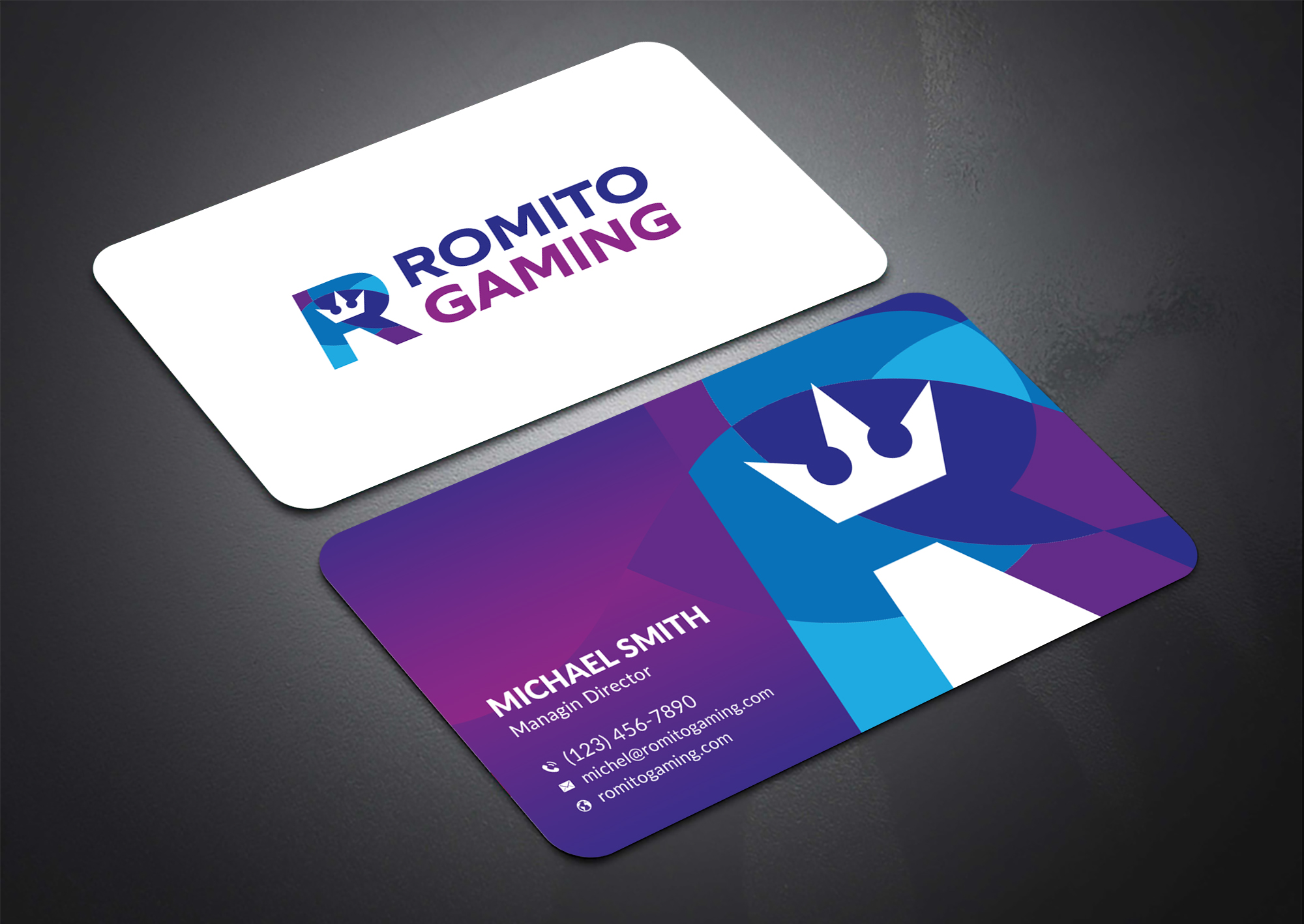 Business Card Design by Sun Moon Graphic Designer for Romito Gaming, LLC | Design #31094310