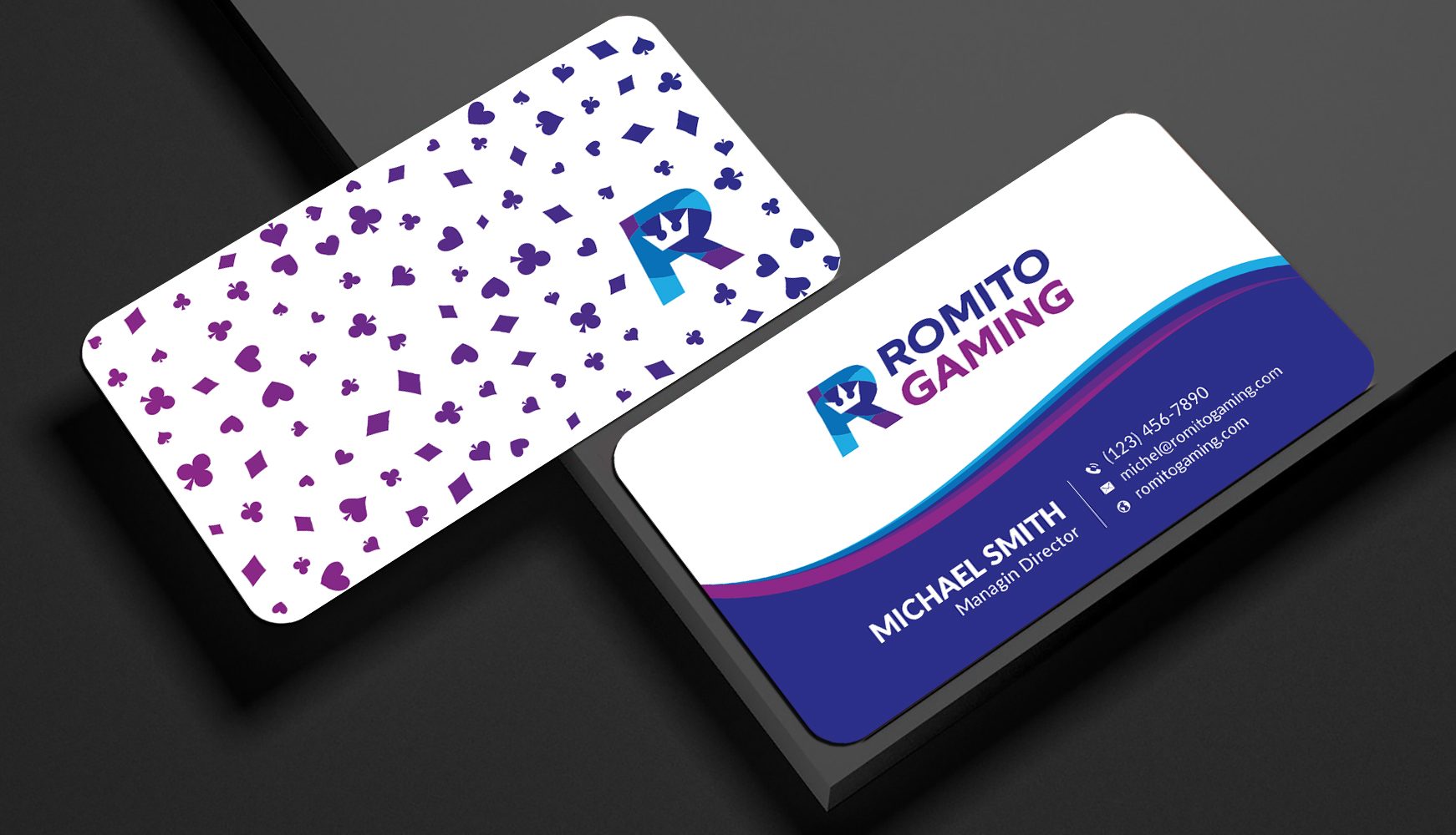 Business Card Design by Sun Moon Graphic Designer for Romito Gaming, LLC | Design #31094317