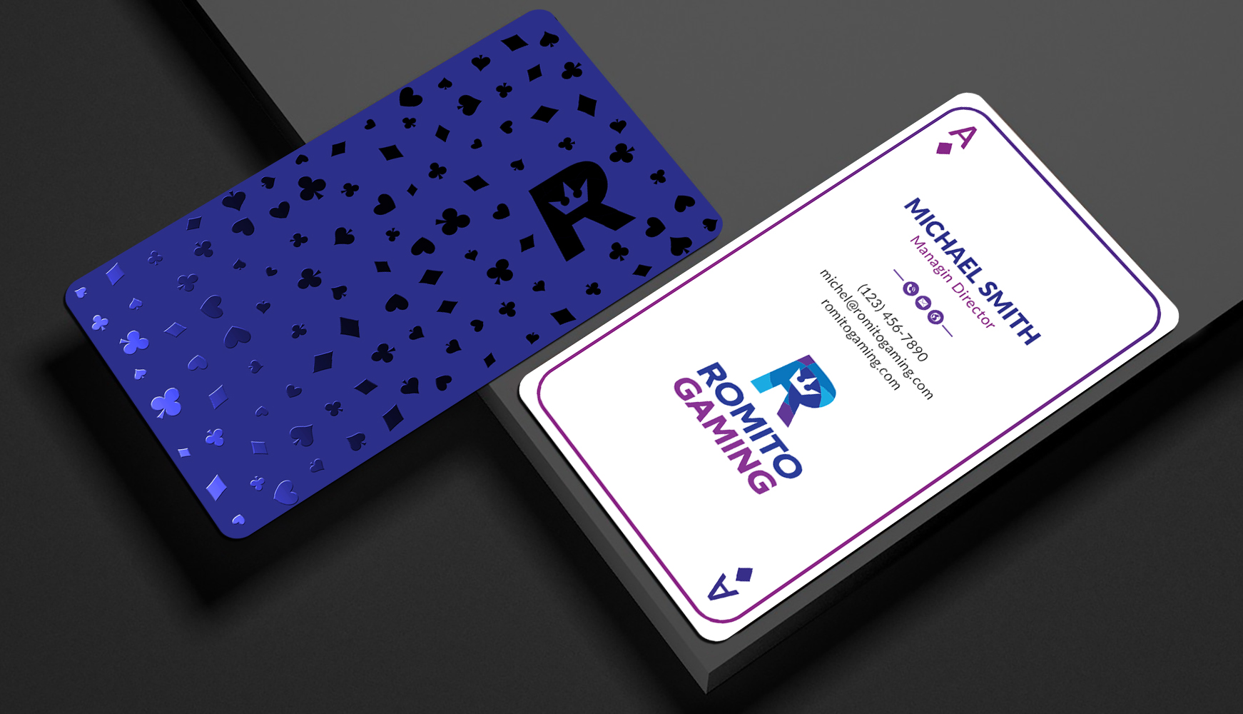 Business Card Design by Sun Moon Graphic Designer for Romito Gaming, LLC | Design #31106305