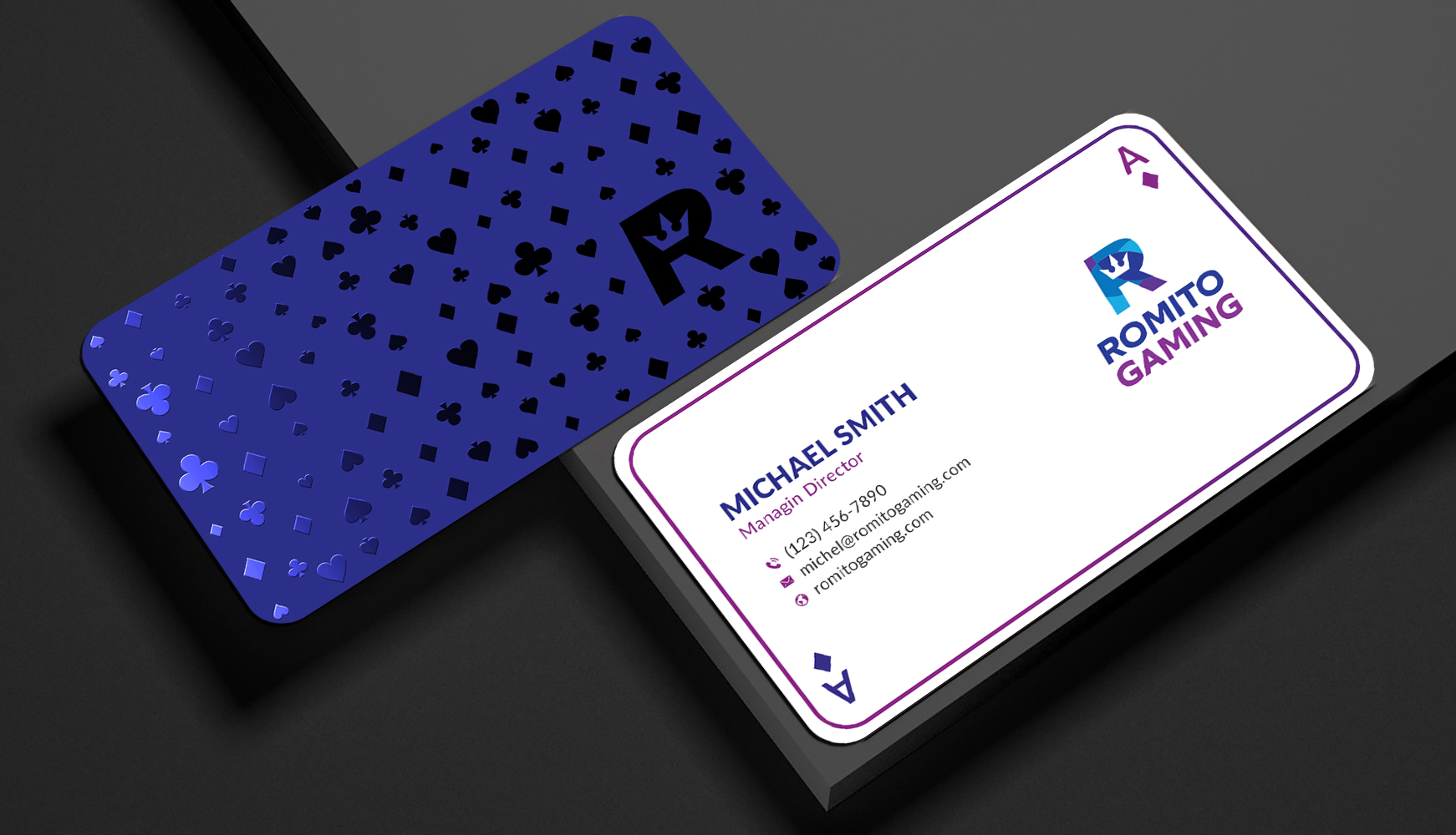 Visitenkarten-Design von Sun Moon Graphic Designer für Romito Gaming, LLC | Design #31106831