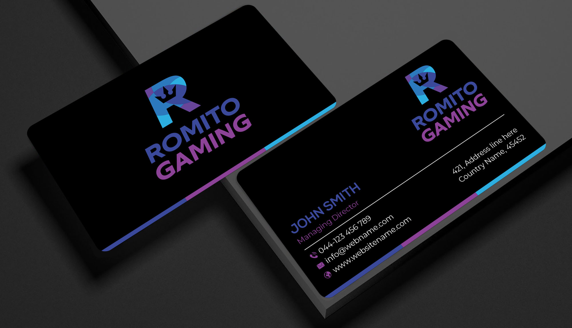 Business Card Design by jaggi5097 for Romito Gaming, LLC | Design #31097169