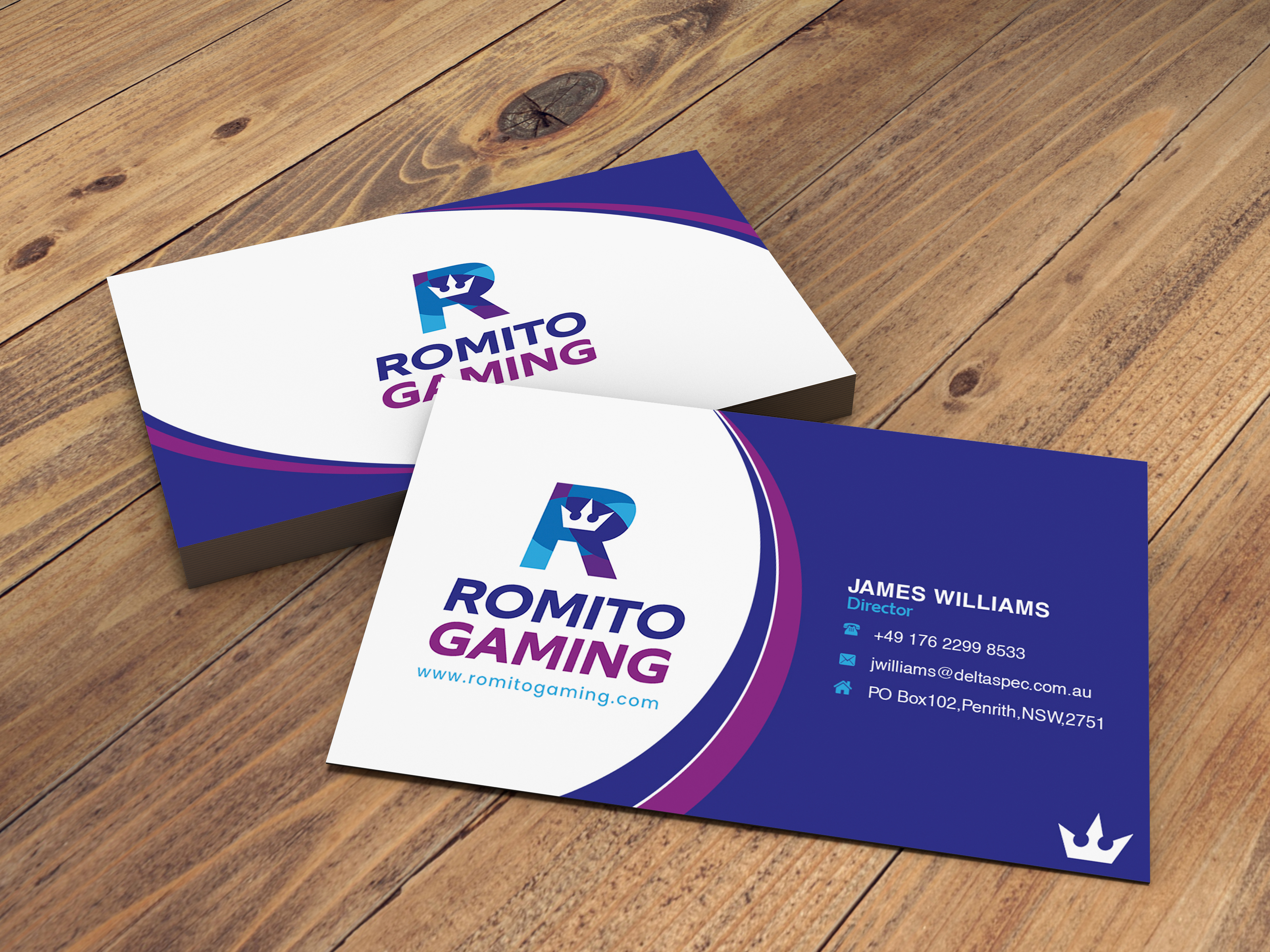 Business Card Design by Designing Birds for Romito Gaming, LLC | Design #31094474