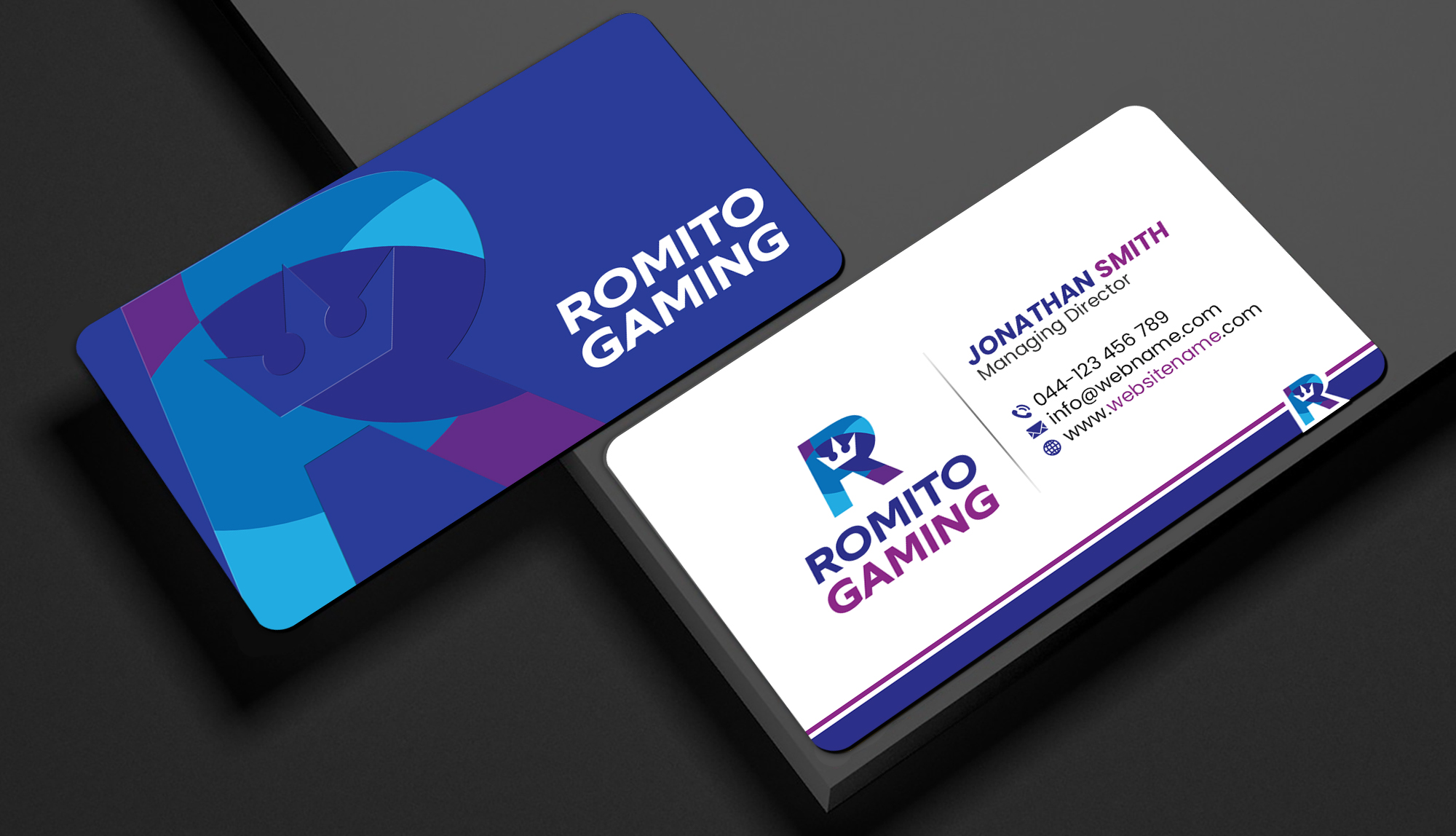 Business Card Design by Creations Box 2015 for Romito Gaming, LLC | Design #31095242