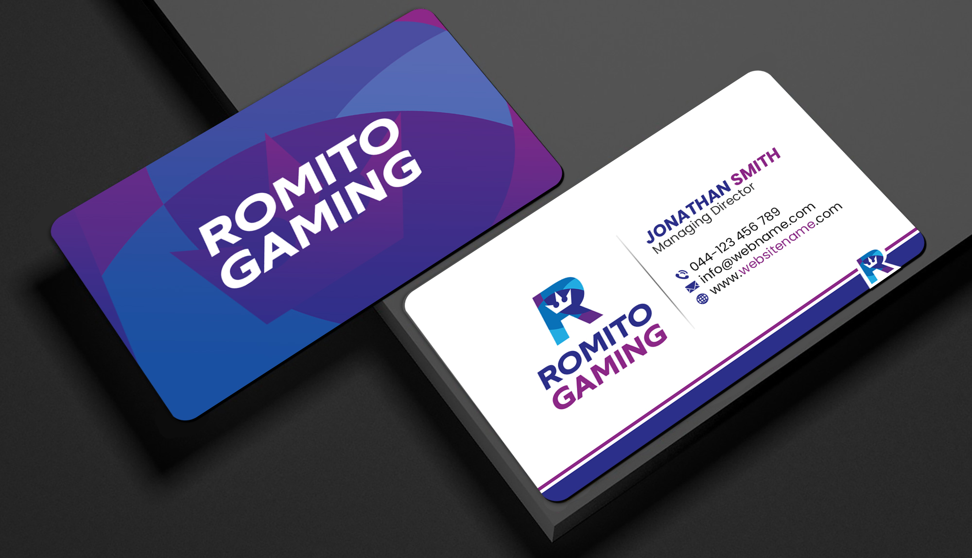 Business Card Design by Creations Box 2015 for Romito Gaming, LLC | Design #31095243