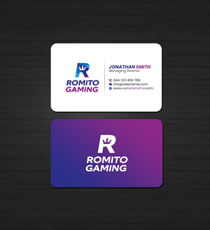 Business Card Design by Creations Box 2015 for Romito Gaming, LLC | Design: #31095250