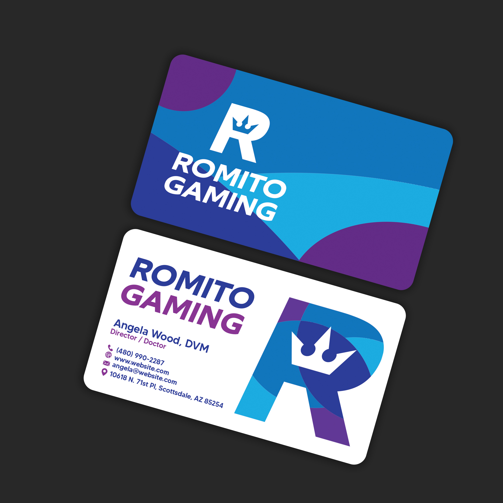 Business Card Design by DSCMedia™ for Romito Gaming, LLC | Design #31094203