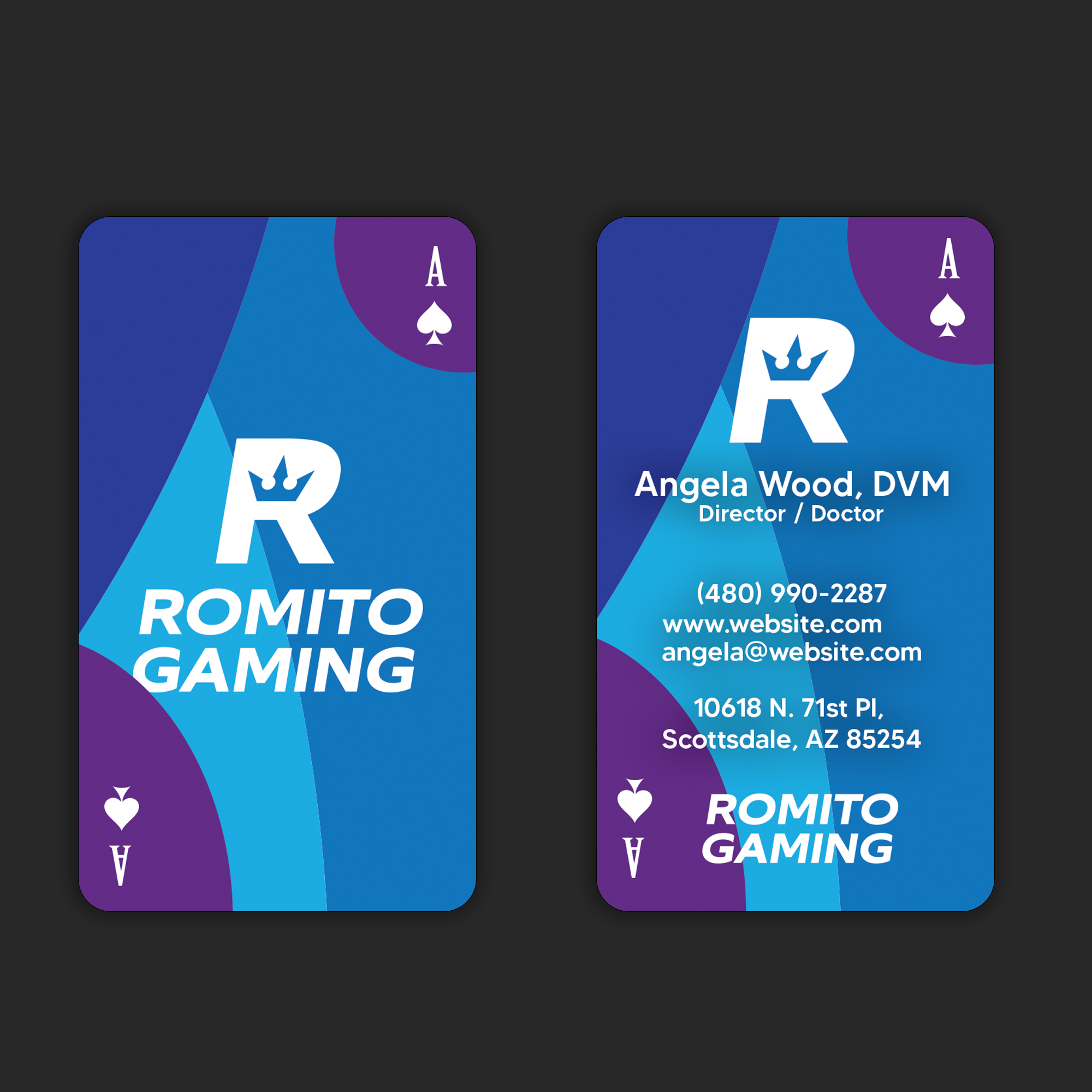 Business Card Design by DSCMedia™ for Romito Gaming, LLC | Design #31105683