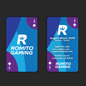 Business Card Design by DSCMedia™ for Romito Gaming, LLC | Design: #31105683