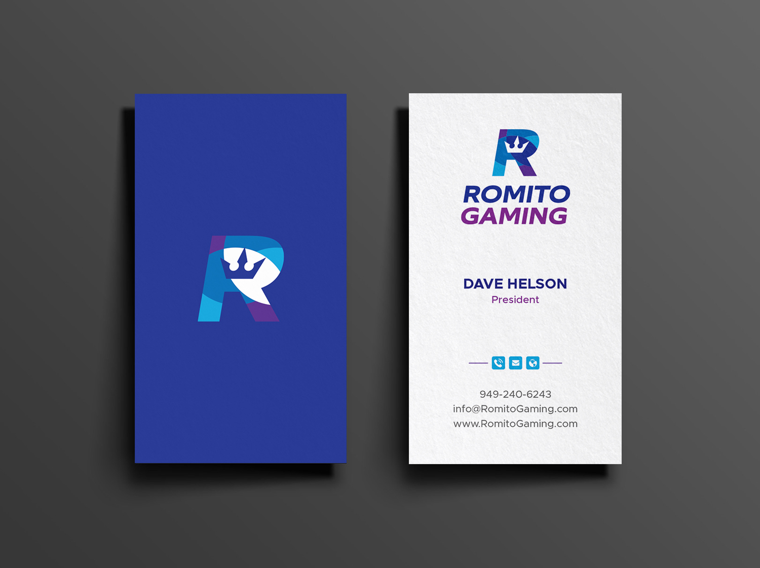 Business Card Design by DesignShout for Romito Gaming, LLC | Design #31111954